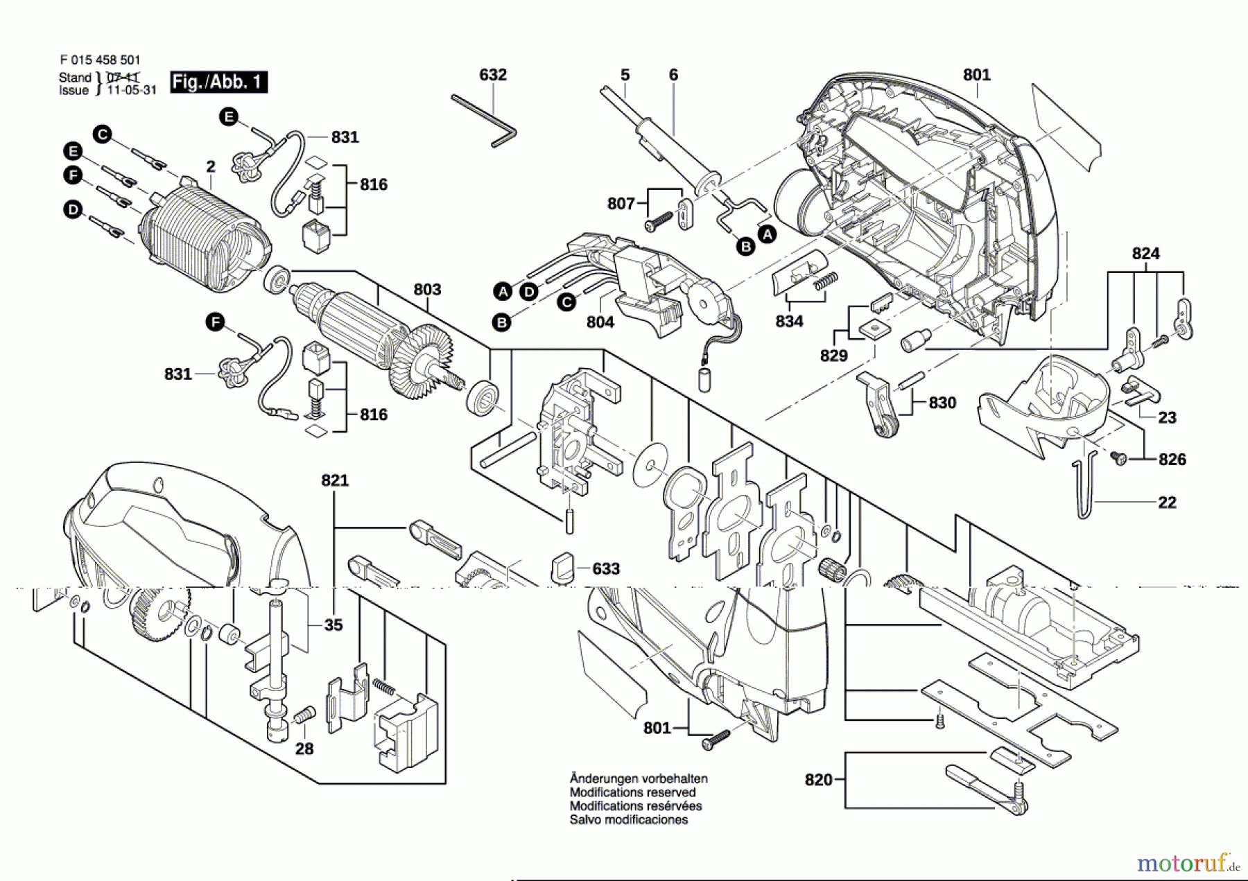 Bosch Werkzeug Laubsäge 4585 Seite 1