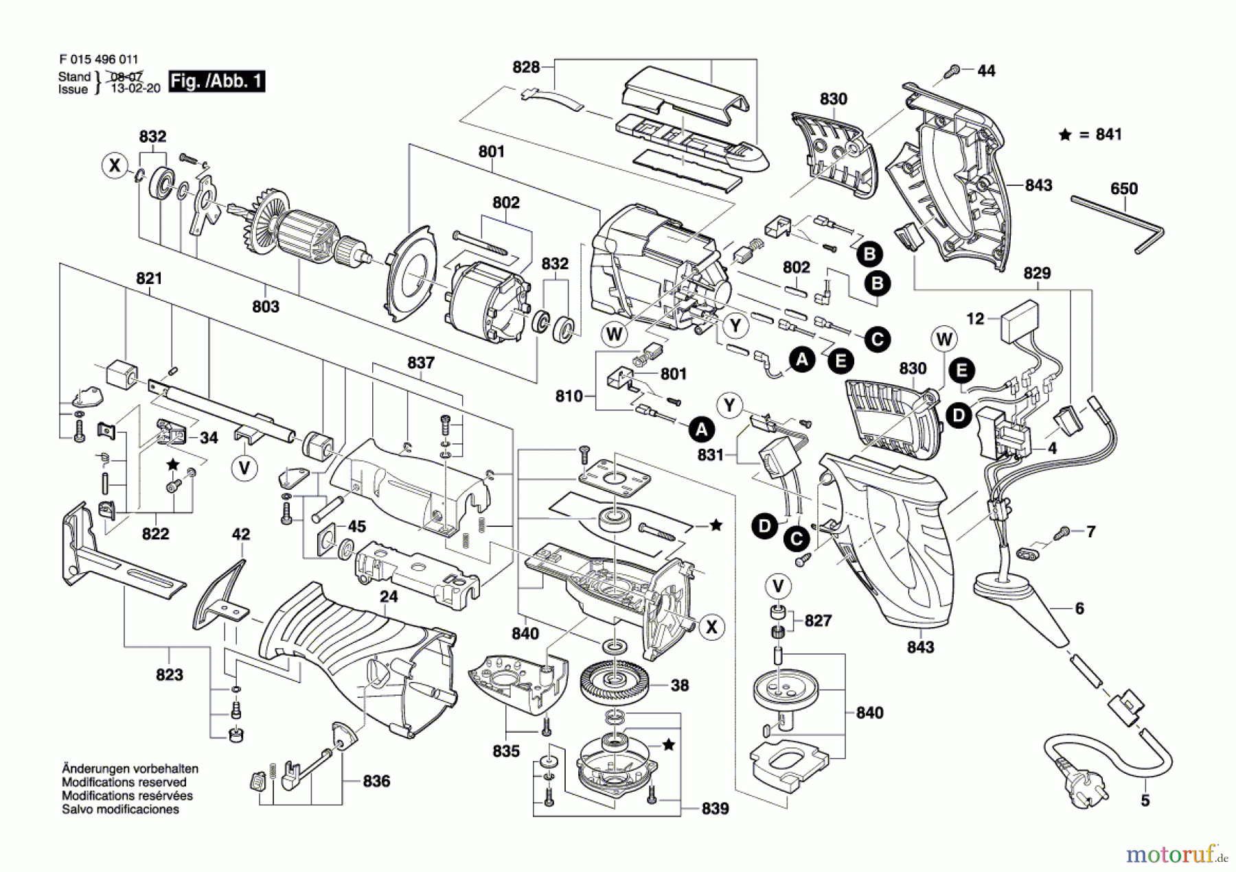  Bosch Werkzeug Säbelsäge 4960 Seite 1