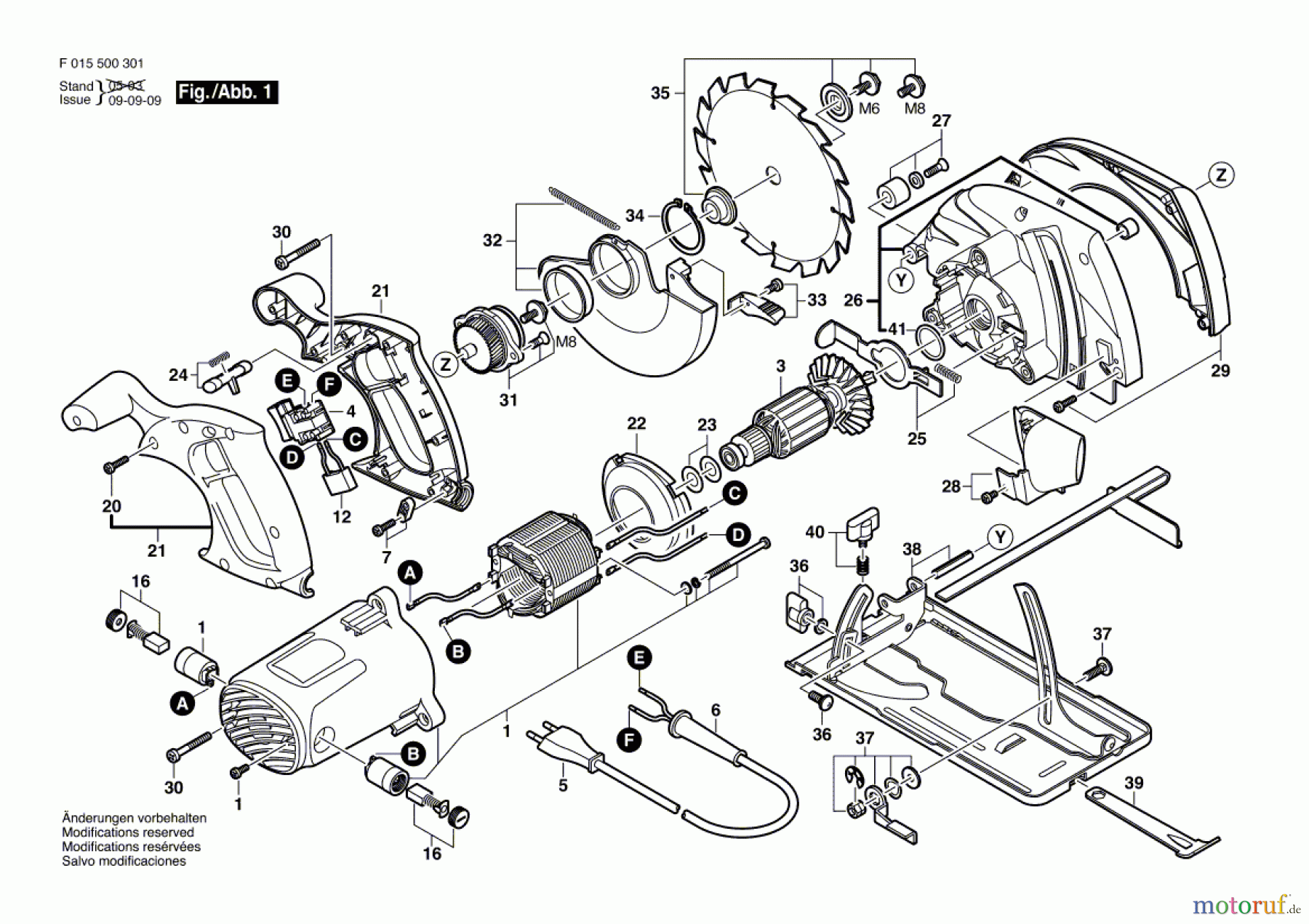 Bosch Werkzeug Kreissäge 5166 Seite 1
