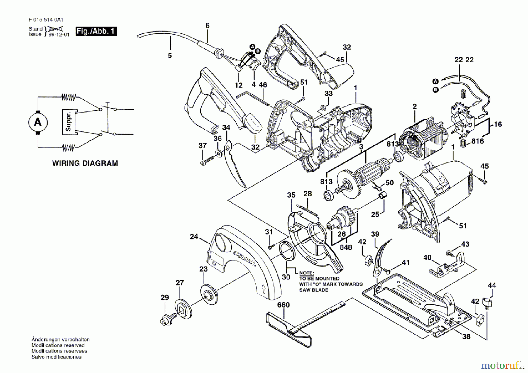  Bosch Werkzeug Kreissäge 5140 Seite 1