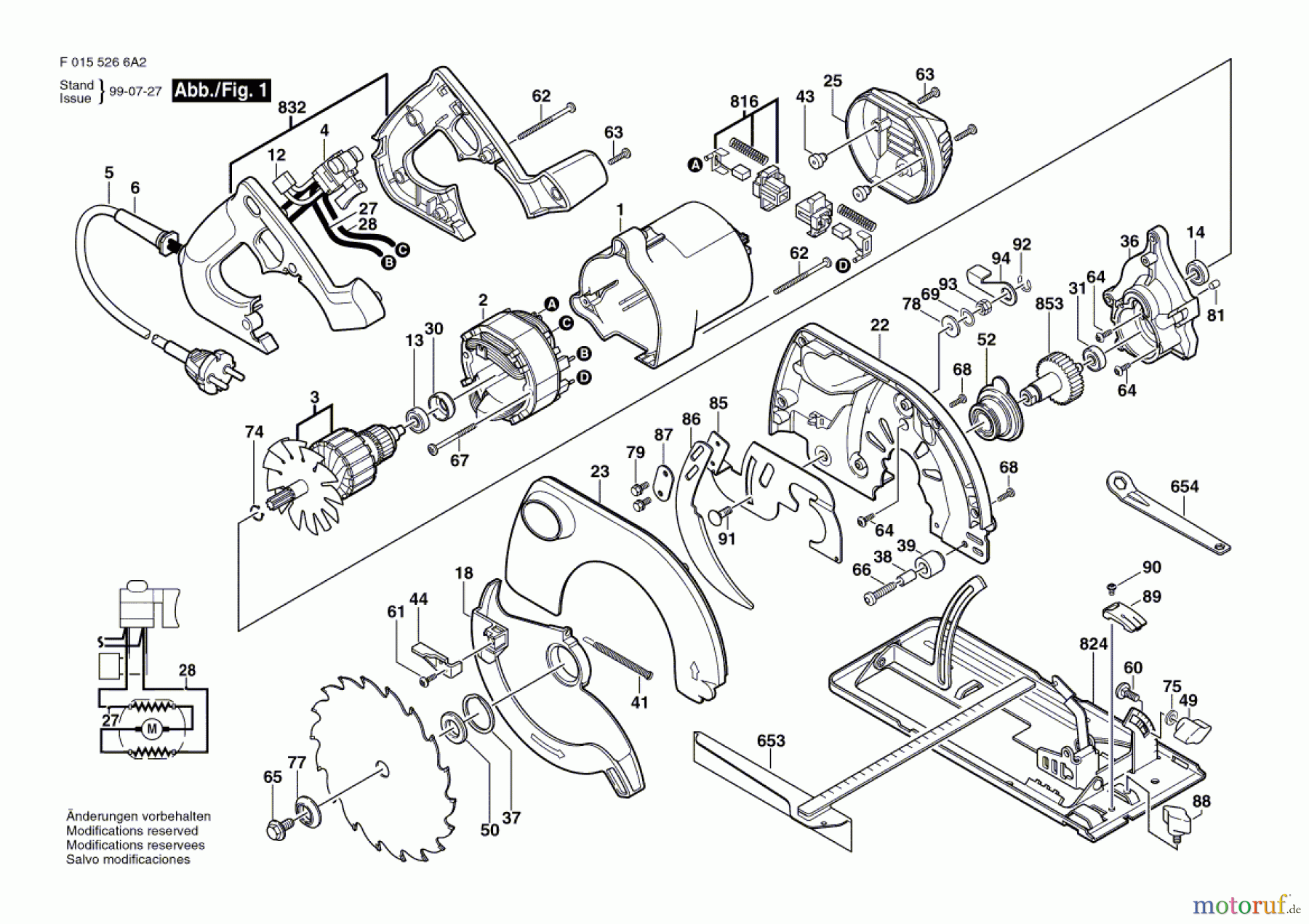 Bosch Werkzeug Handkreissäge 5266 Seite 1