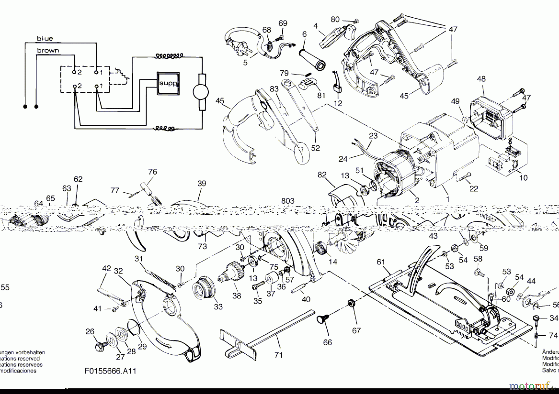 Bosch Werkzeug Kreissäge 5666 U1 Seite 1