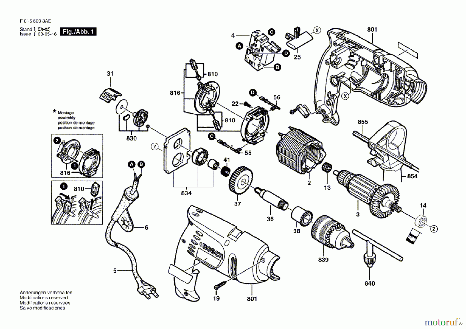Bosch Werkzeug Gw-2G-Schlagbohrmaschine 6003 Seite 1