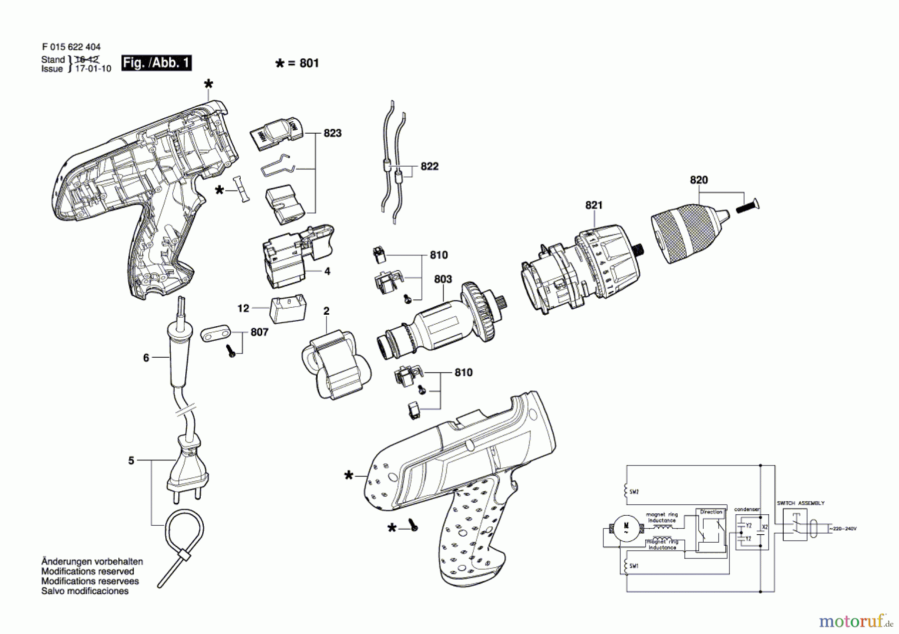 Bosch Werkzeug Bohrschrauber 6224 Seite 1