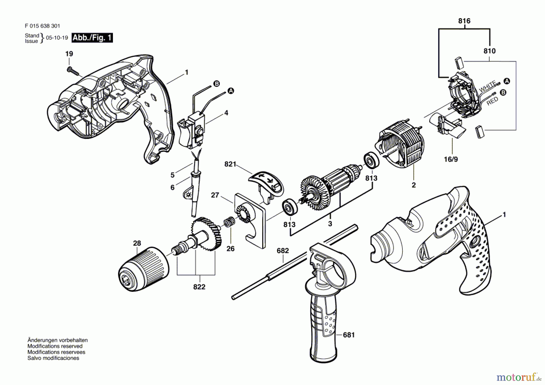 Bosch Werkzeug Schlagbohrmaschine 6383 Seite 1