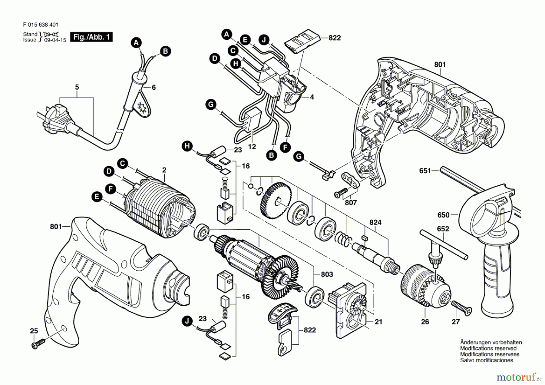 Bosch Werkzeug Schlagbohrmaschine 6389 Seite 1
