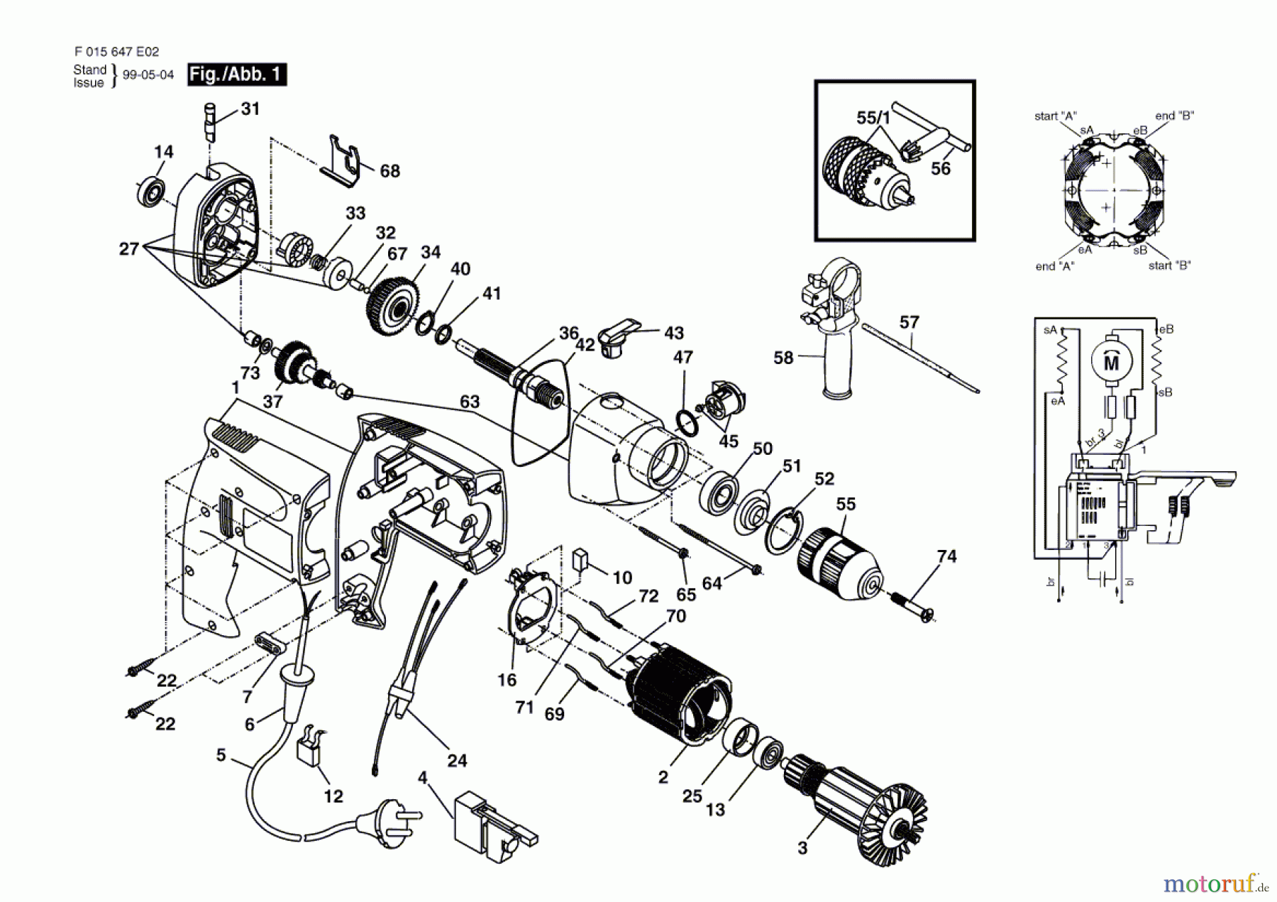 Bosch Werkzeug Schlagbohrmaschine 6470 H2 Seite 1