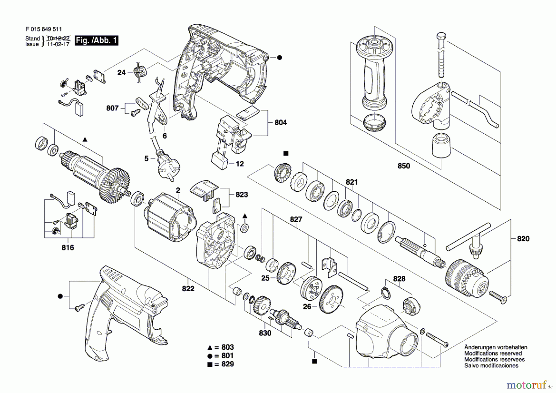 Bosch Werkzeug Schlagbohrmaschine 6495 Seite 1