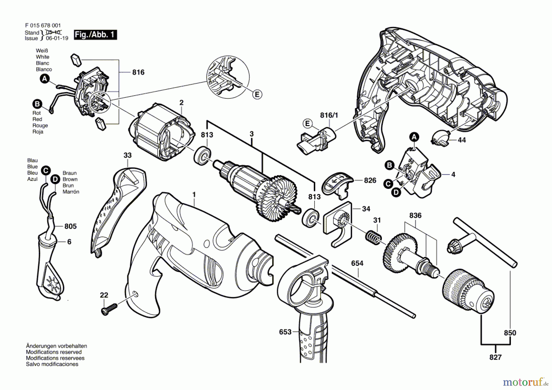  Bosch Werkzeug Schlagbohrmaschine 6780 Seite 1