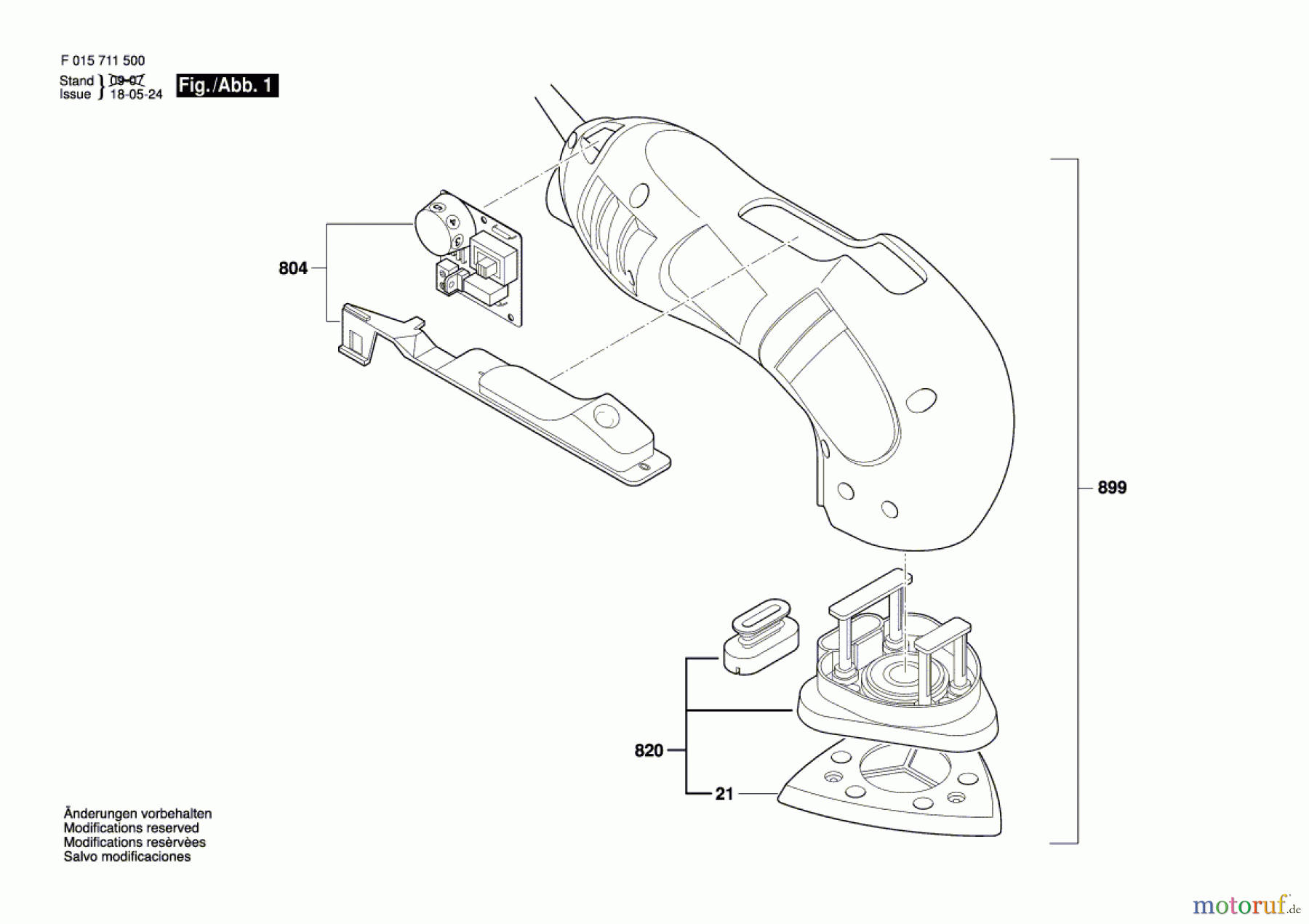 Bosch Werkzeug Hw-Deltaschleifer 7110 Seite 1