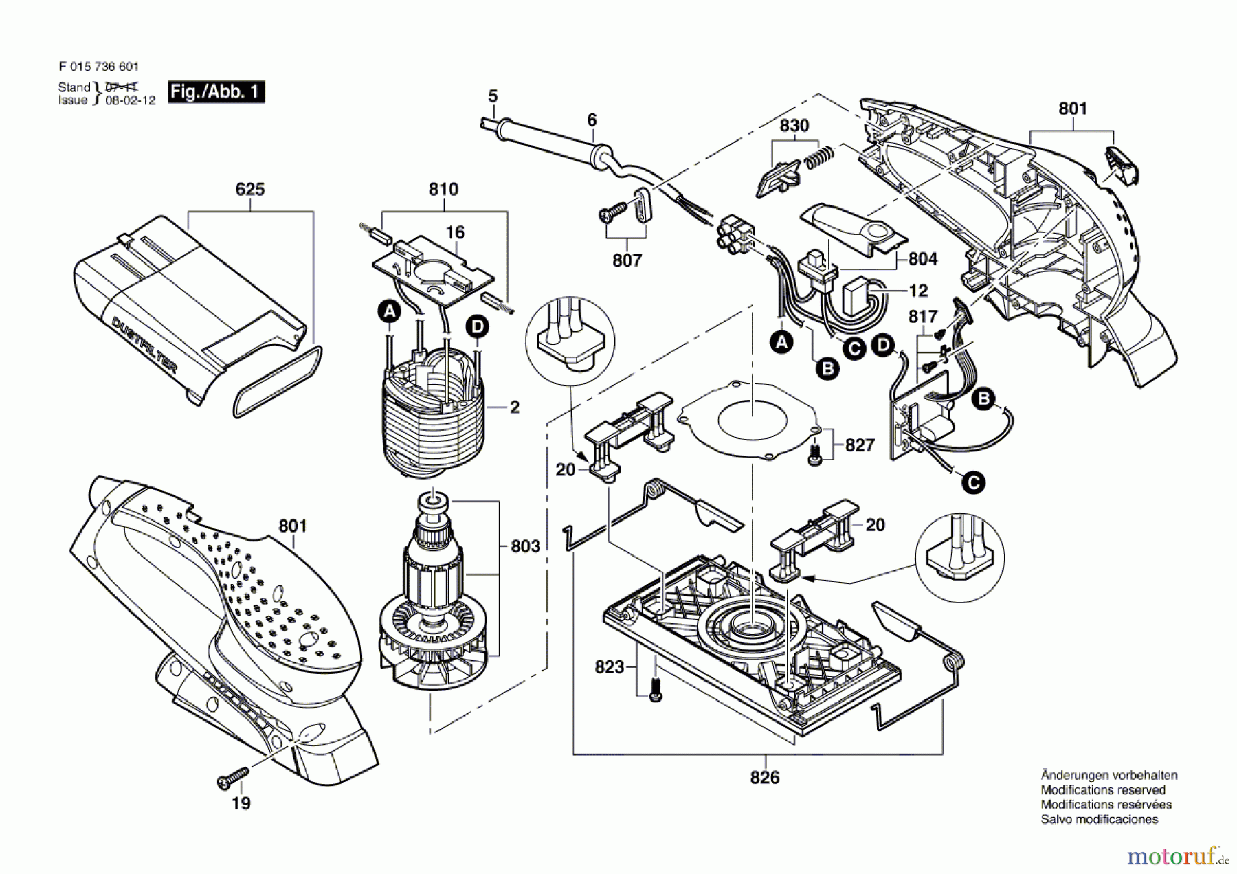 Bosch Werkzeug Schwingschleifer 7366 Seite 1