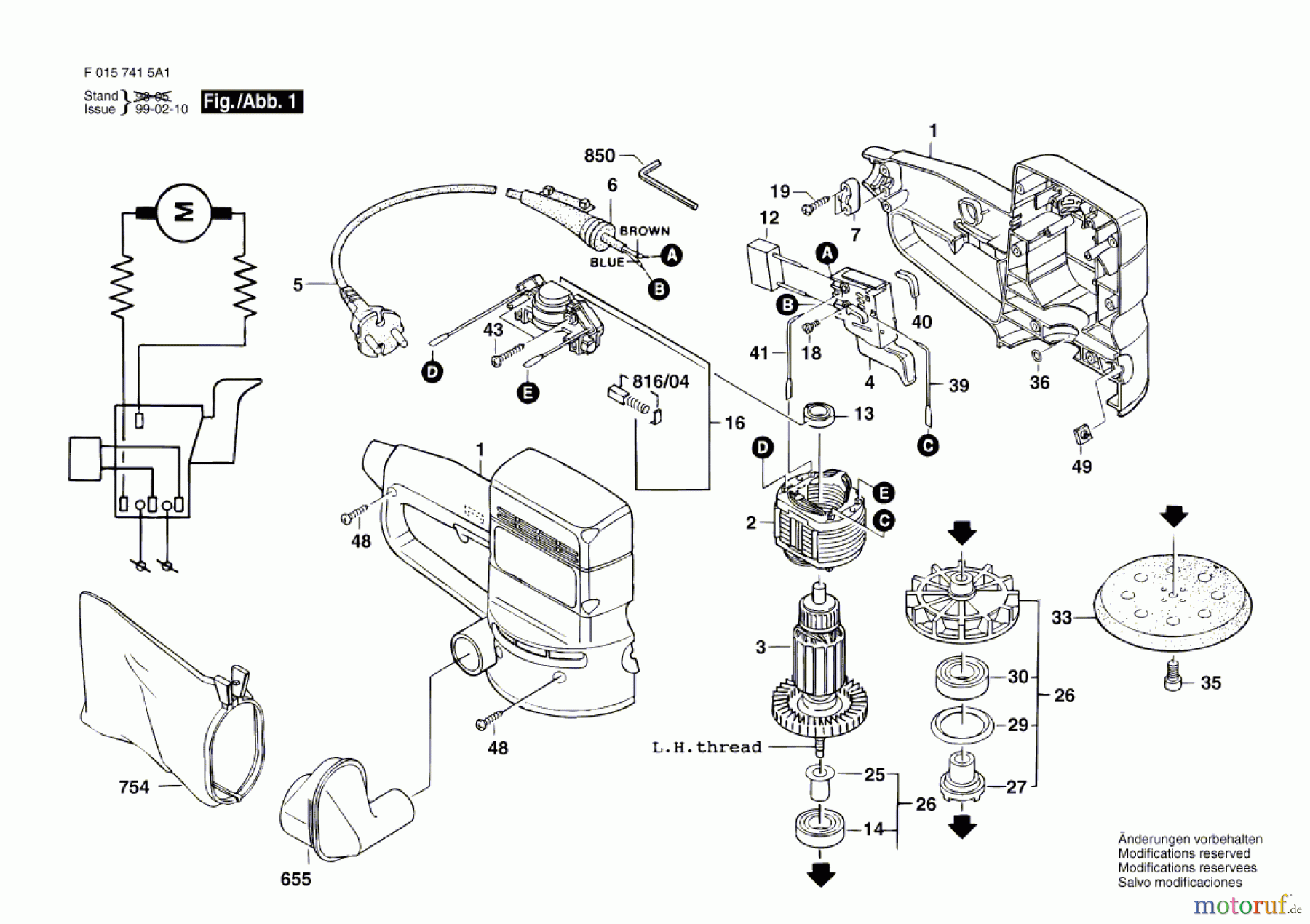 Bosch Werkzeug Hw-Exzenterschleifer 7415 H1 Seite 1
