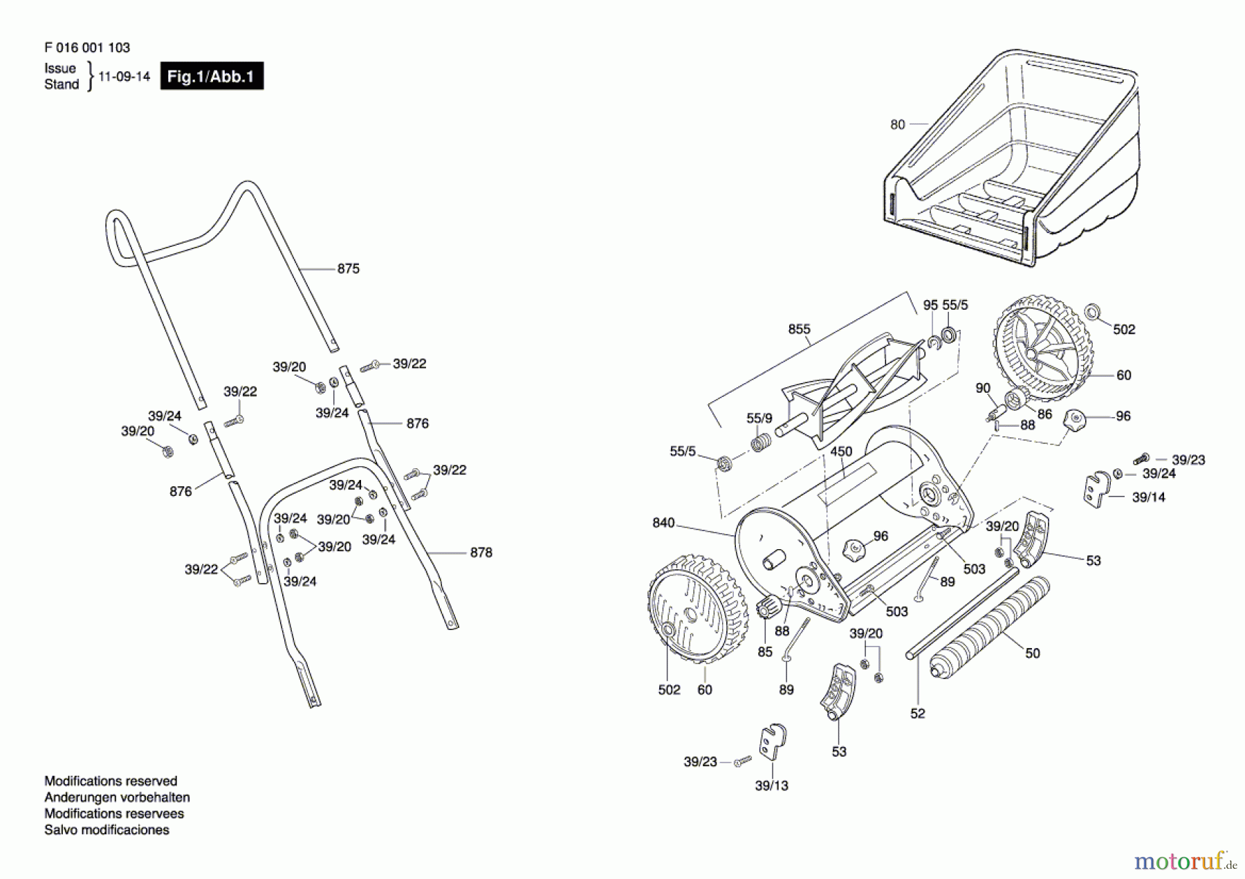  Bosch Gartengeräte Rasenmäher --- Seite 1