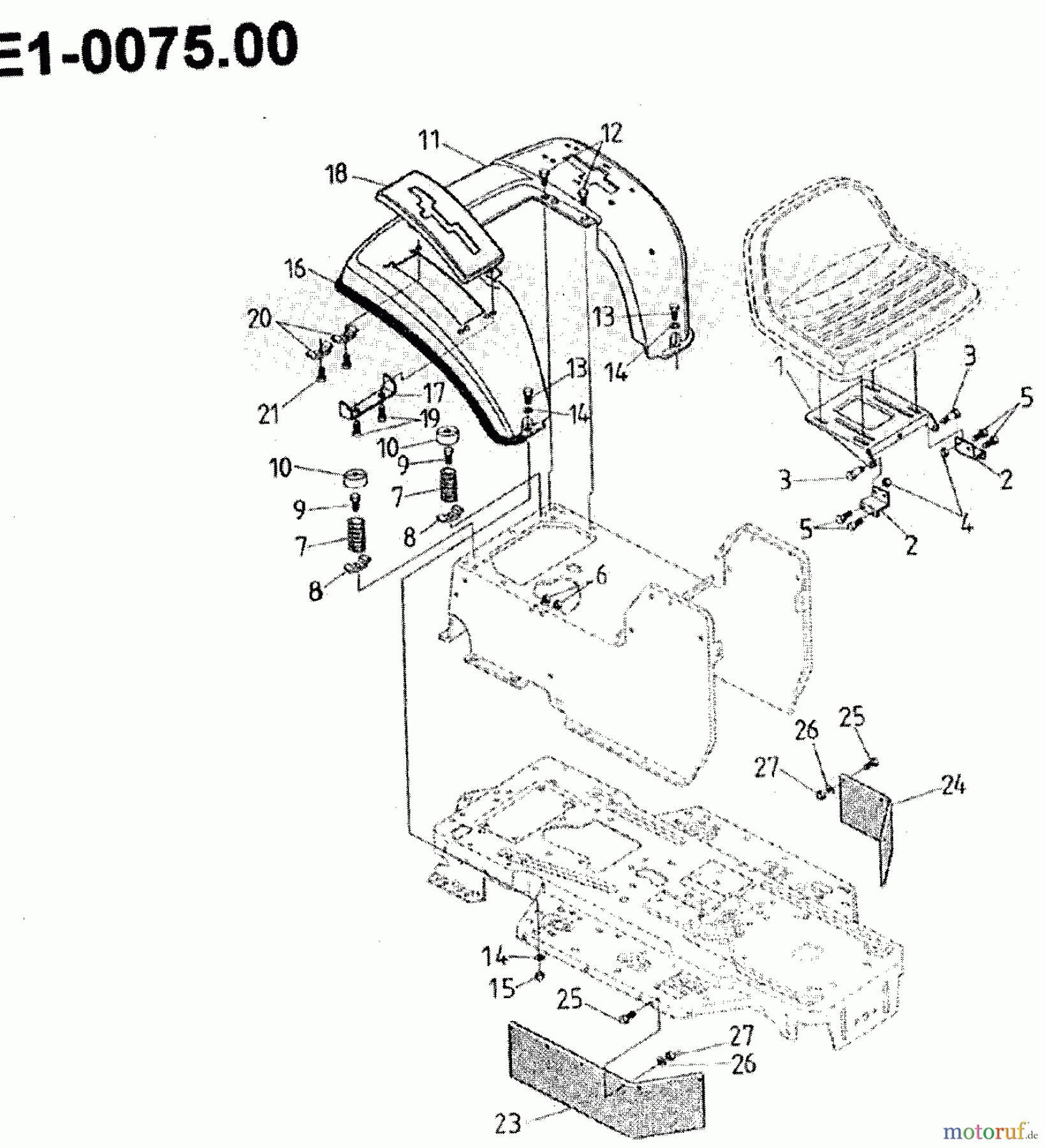 Gutbrod Rasentraktoren 1114 AWS 00097.01  (1992) Sitzwanne