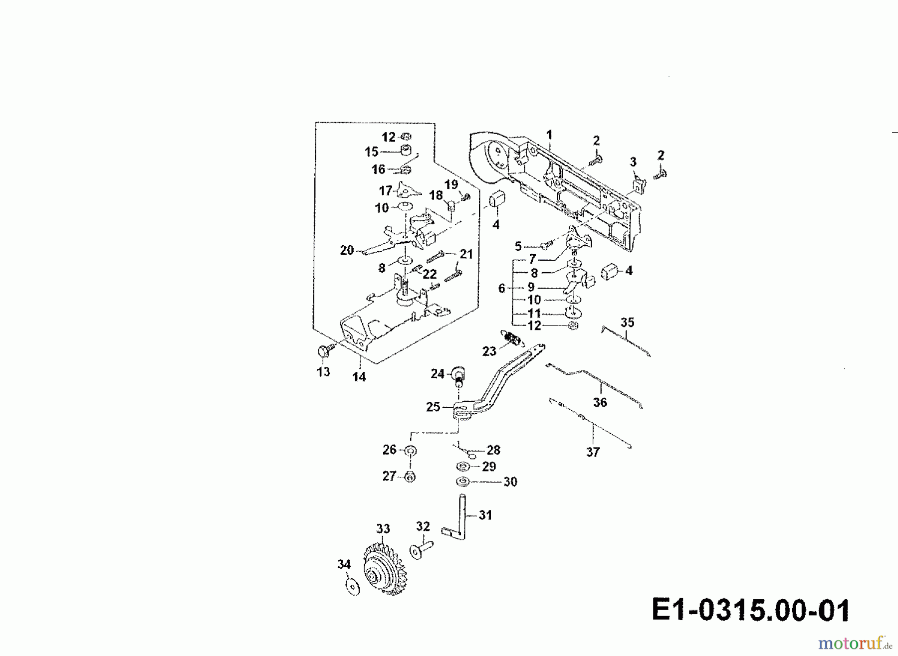  Gutbrod Einachser G 750 00026.03  (1990) Regler