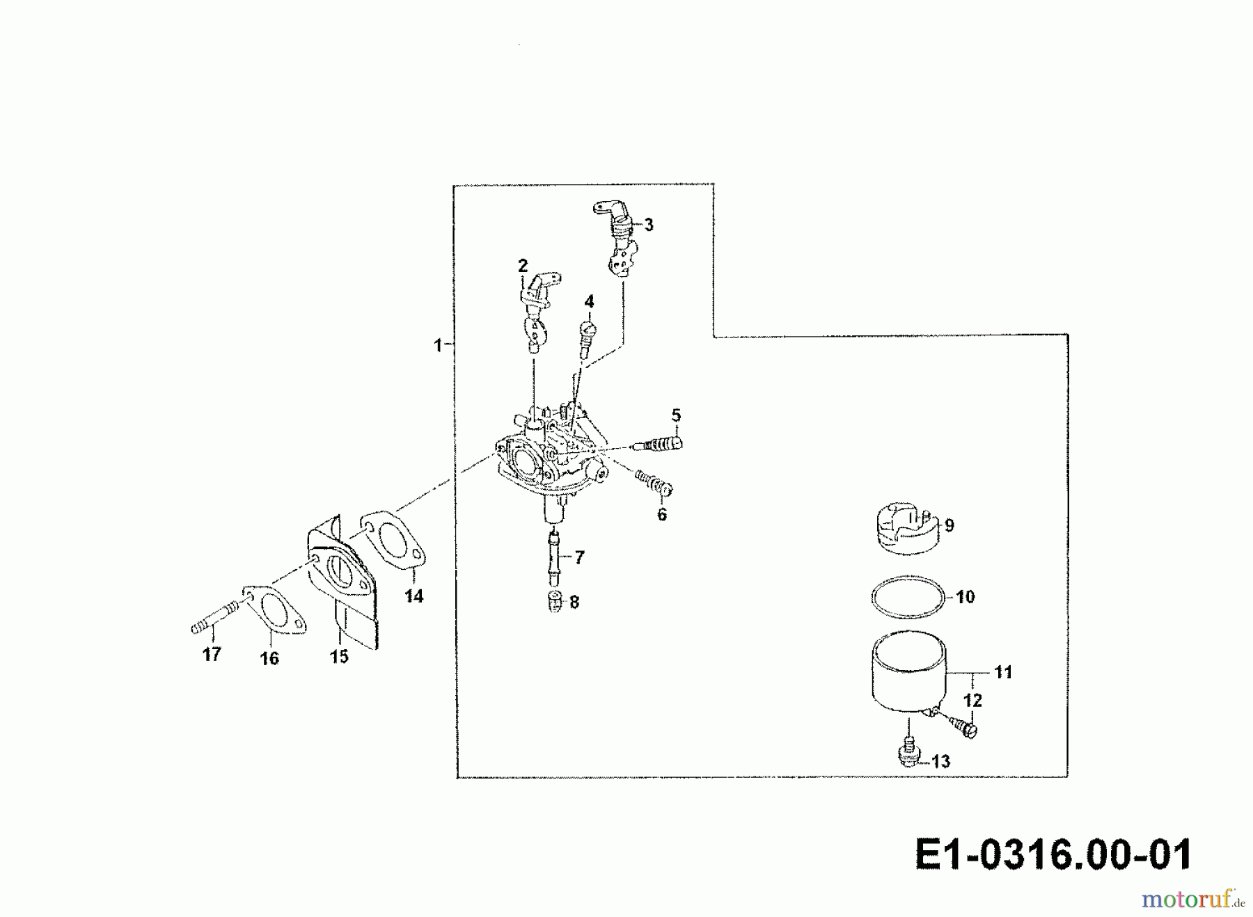  Gutbrod Einachser G 750 00026.03  (1990) Vergaser
