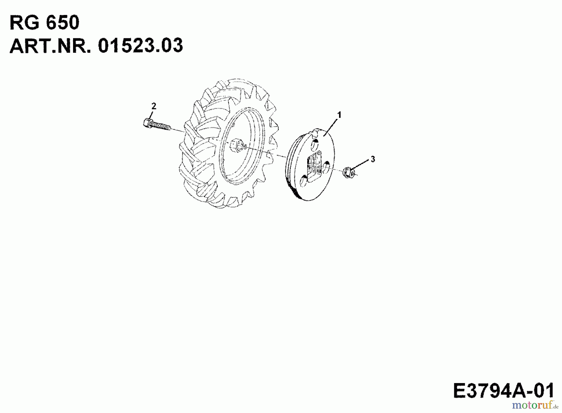  MTD Zubehör Zubehör Einachser Radgewichte RG 650 für 550-750 01523.03  (1991) Radgewichte