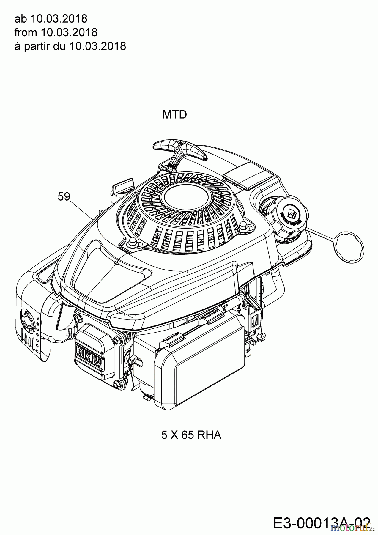  Cub Cadet Motormäher mit Antrieb LM2 DR53S 12BBPQKC603  (2018) Motor MTD ab 10.03.2018