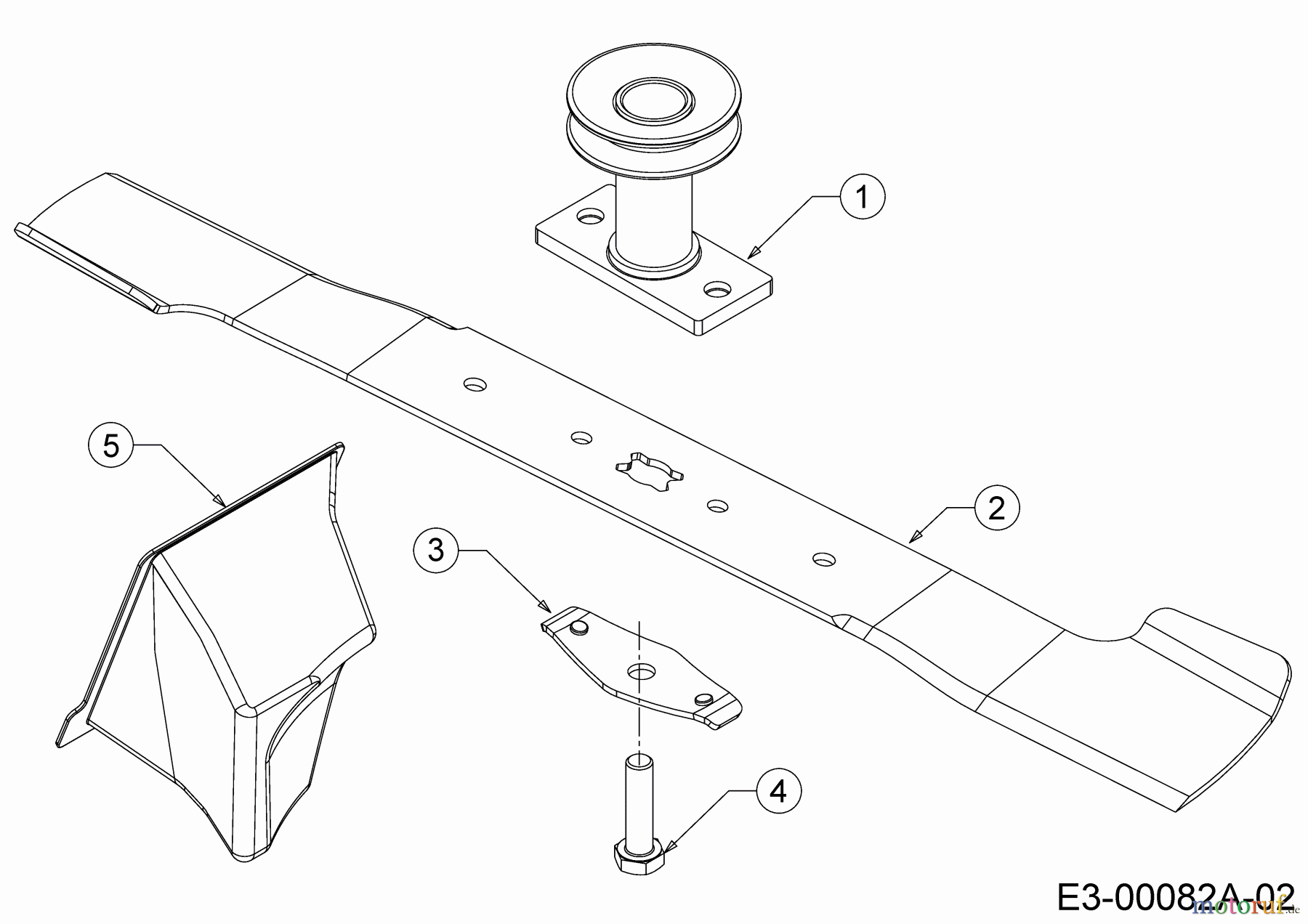Cub Cadet Motormäher mit Antrieb LM3 DR53S 12BBPVKC603 (2018) Messer, Messeraufnahme, Mulchstopfen