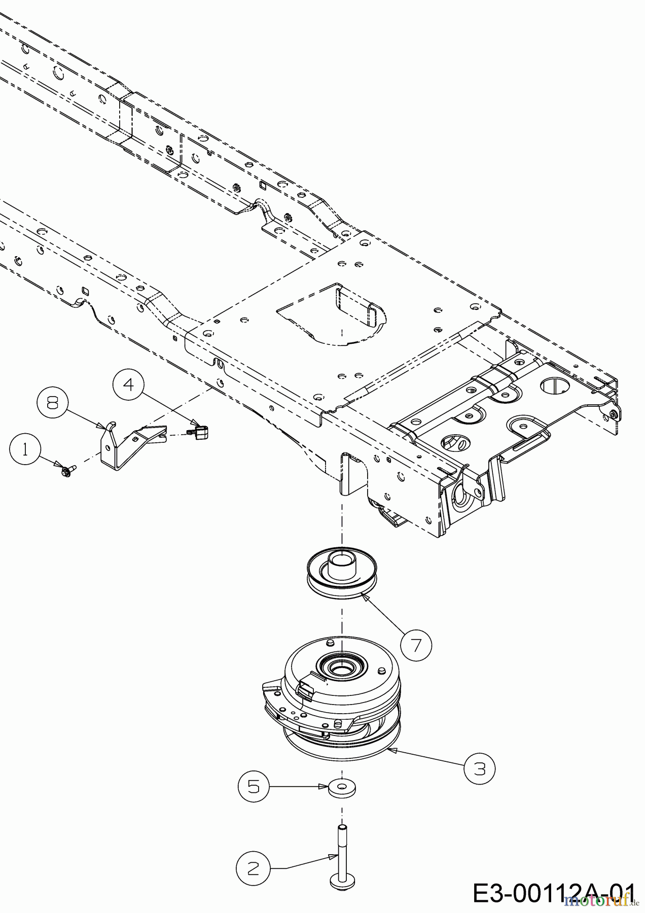 Tigara Rasentraktoren TG 222/117 HBI 13AAA1KT649 (2018) Elektromagnetkupplung, Motorkeilriemenscheibe