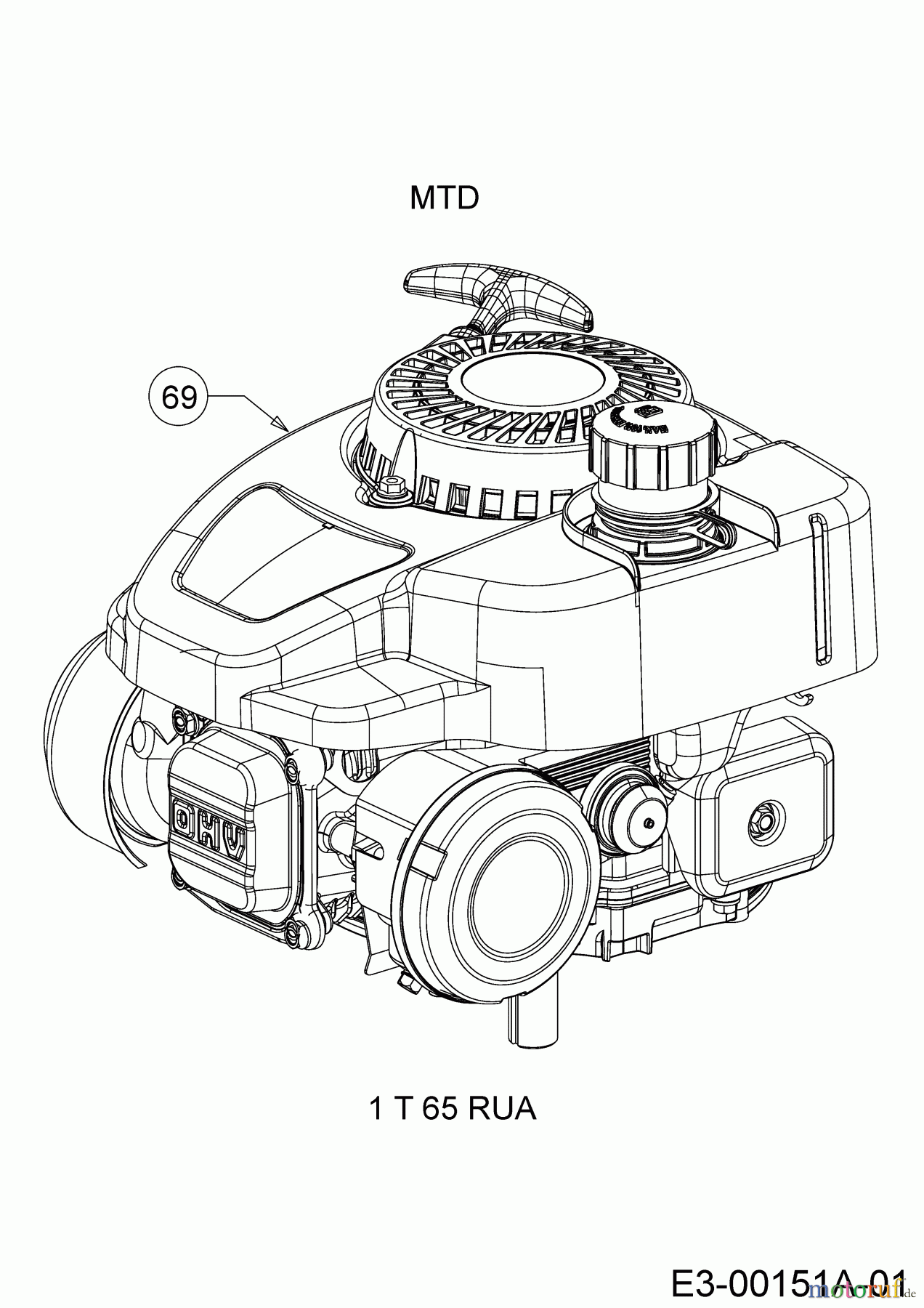  MTD Motormäher Y 600 PM 11A-A0S5329  (2015) Motor MTD