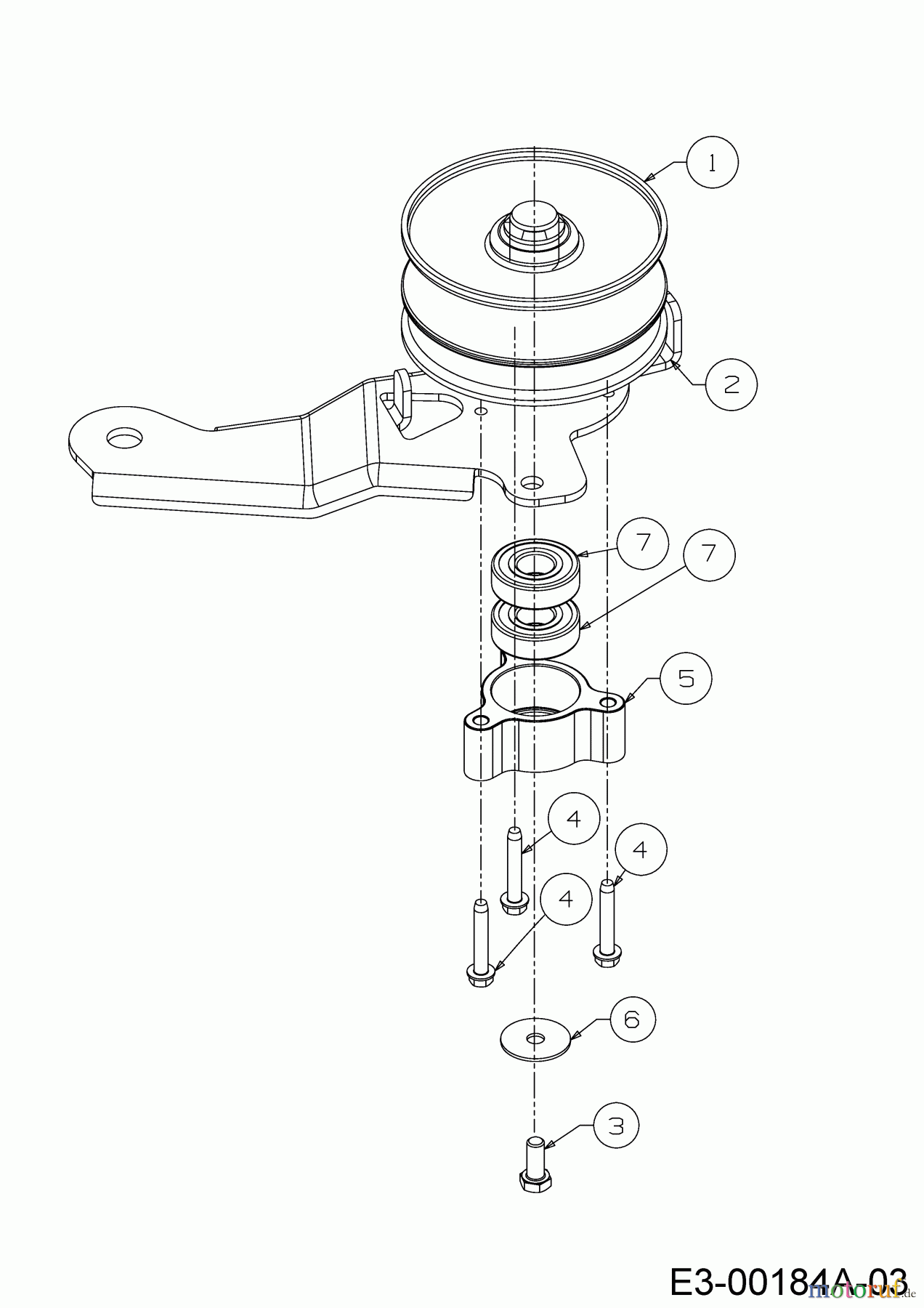 MTD Rasentraktoren LT 107 EXTB 13HT76KG682 (2018) Variator