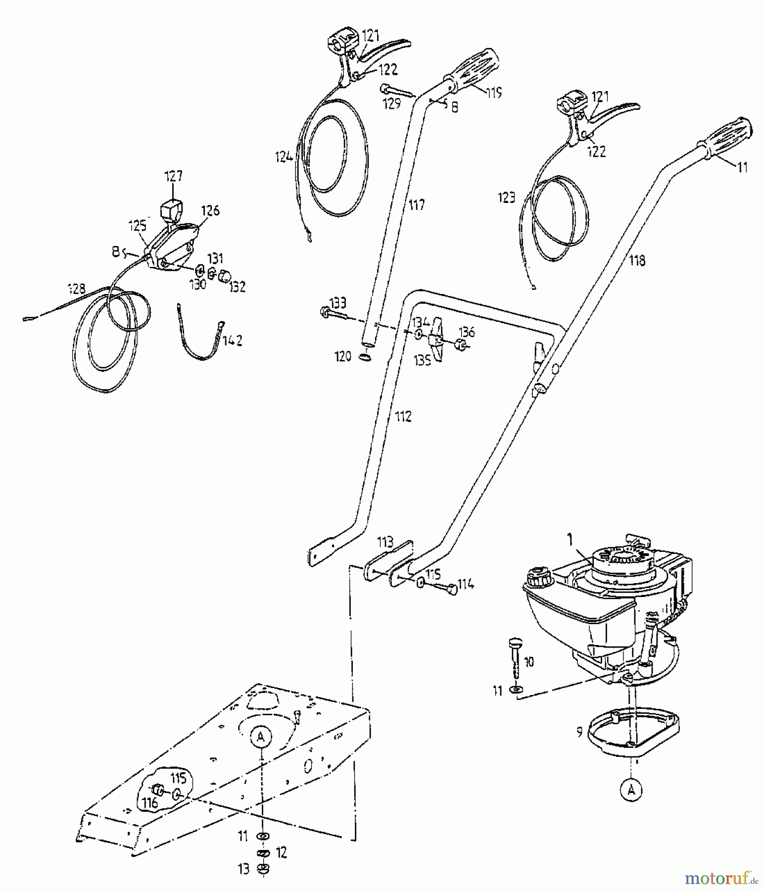 Gutbrod Balkenmäher BM 700 17A-700-604 (2000) Holm