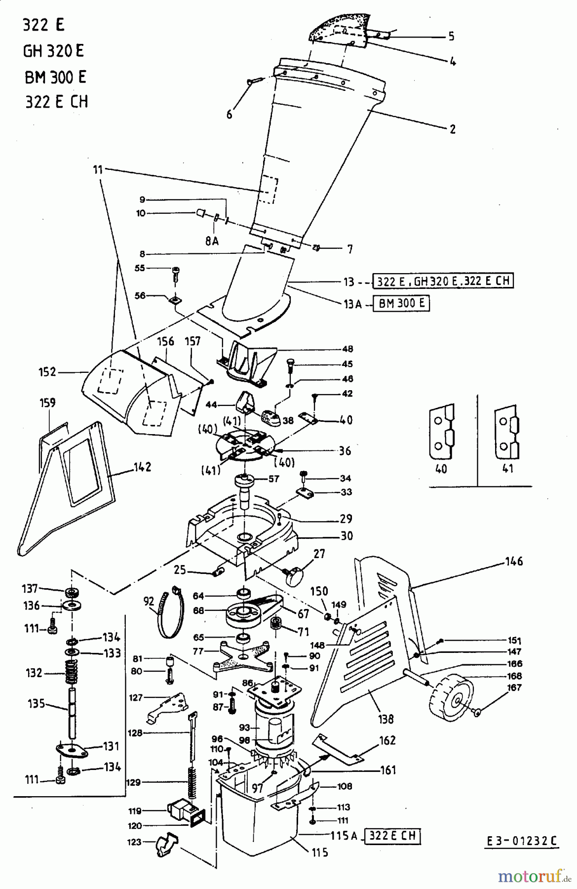 MTD Häcksler 322 E 24B-732N678 (2002) Grundgerät
