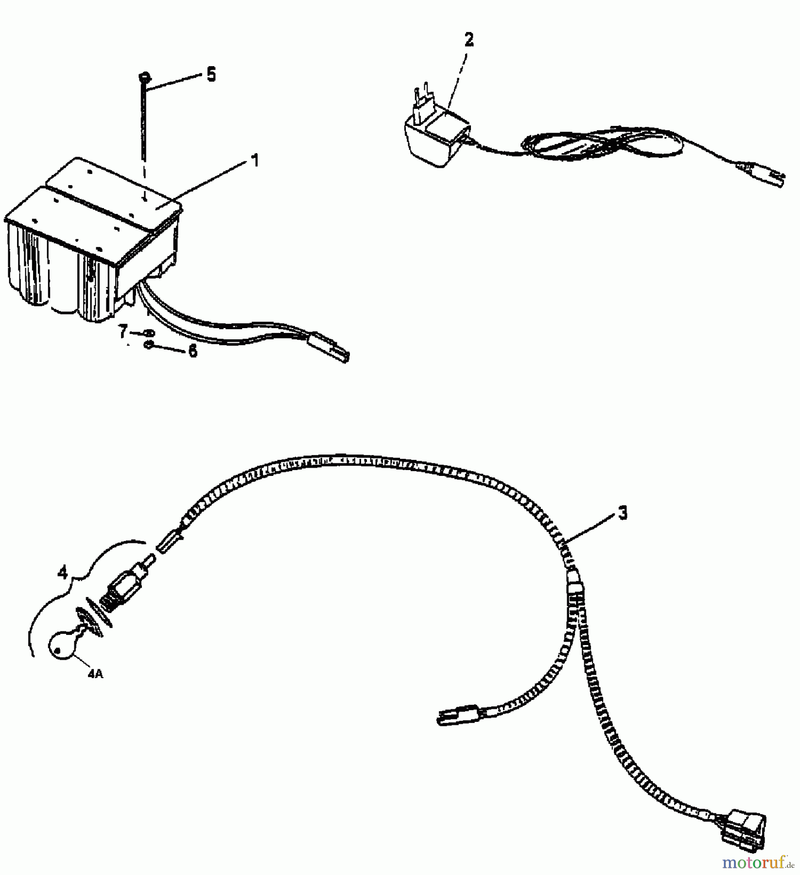 Floraself Motormäher mit Antrieb 5548 BLRE 12AER18W668 (1999) Elektroteile