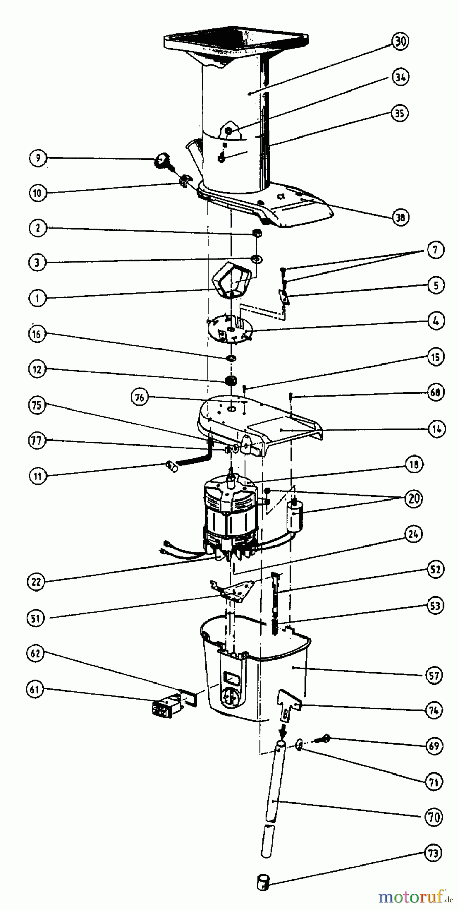 Gutbrod Häcksler GH 150 E 24A-711G604 (2000) Grundgerät