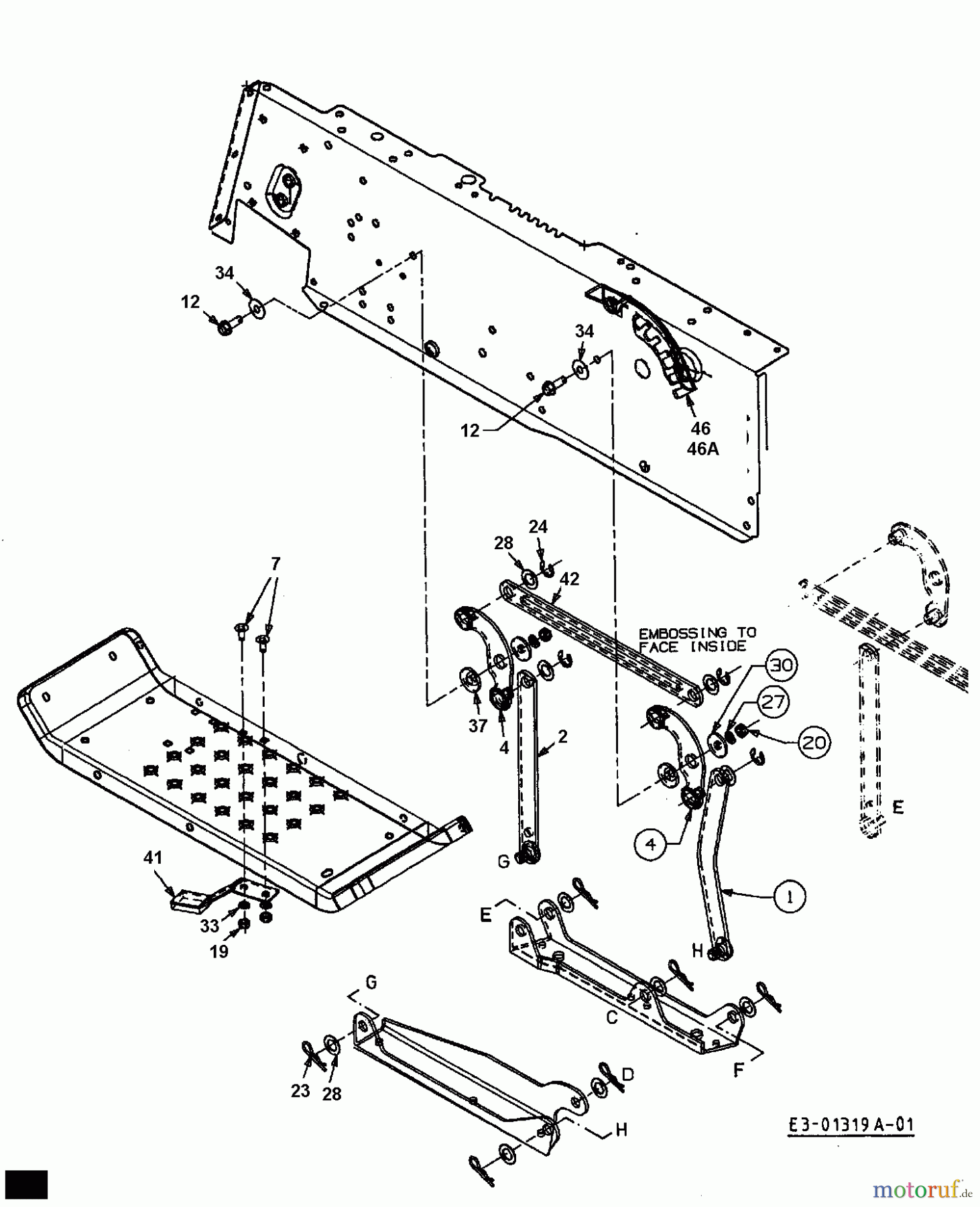  Harry Rasentraktoren 131 B 13 13DA763N662  (2000) Mähwerksaushebung