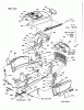 Cub Cadet RBH 1200 13A-120M603 (2001) Ersatzteile Armaturenbrett, Motorhaube, Sitzwanne
