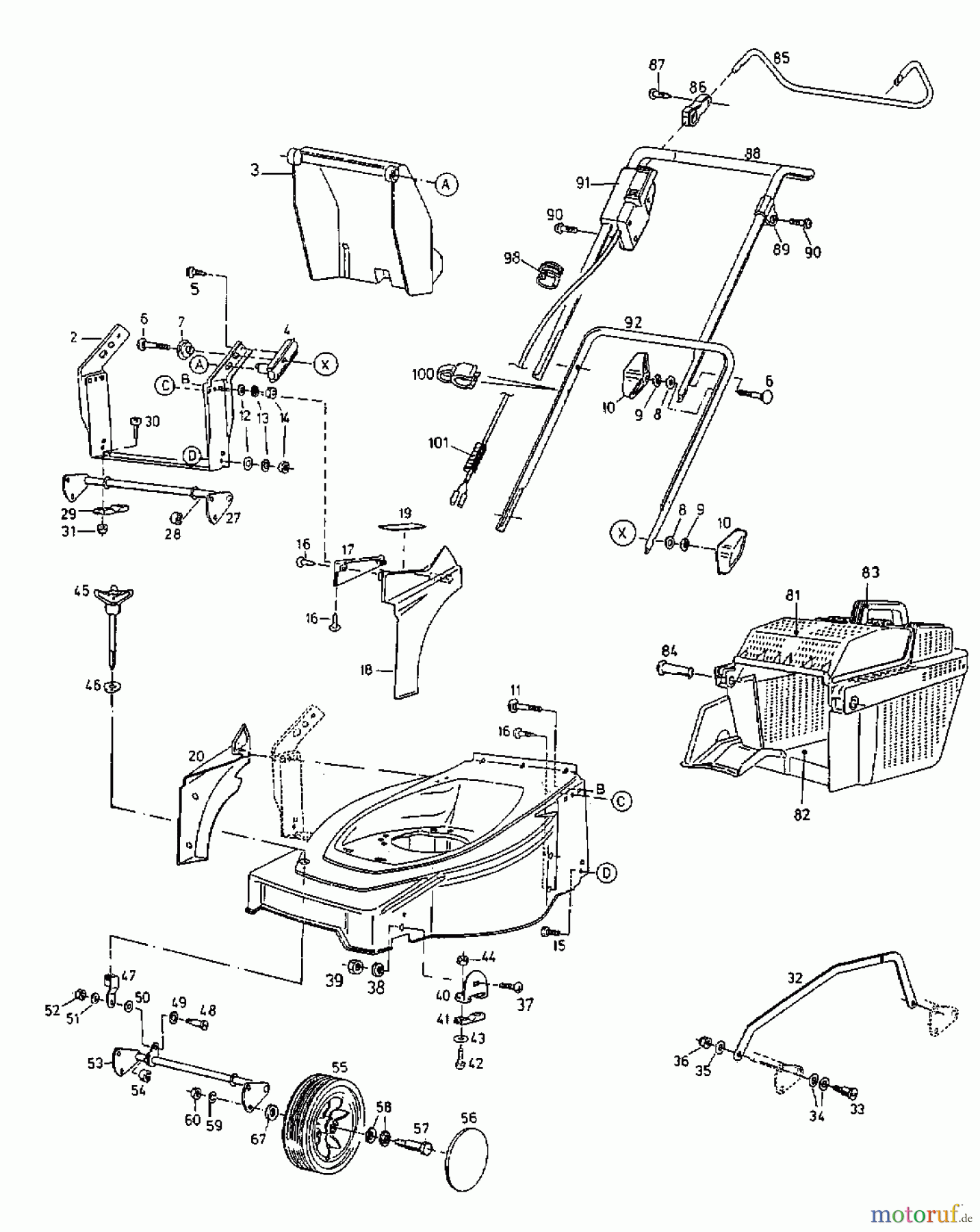  Gutbrod Akkumäher HA 42 L 18BBL5P-604  (2000) Grundgerät