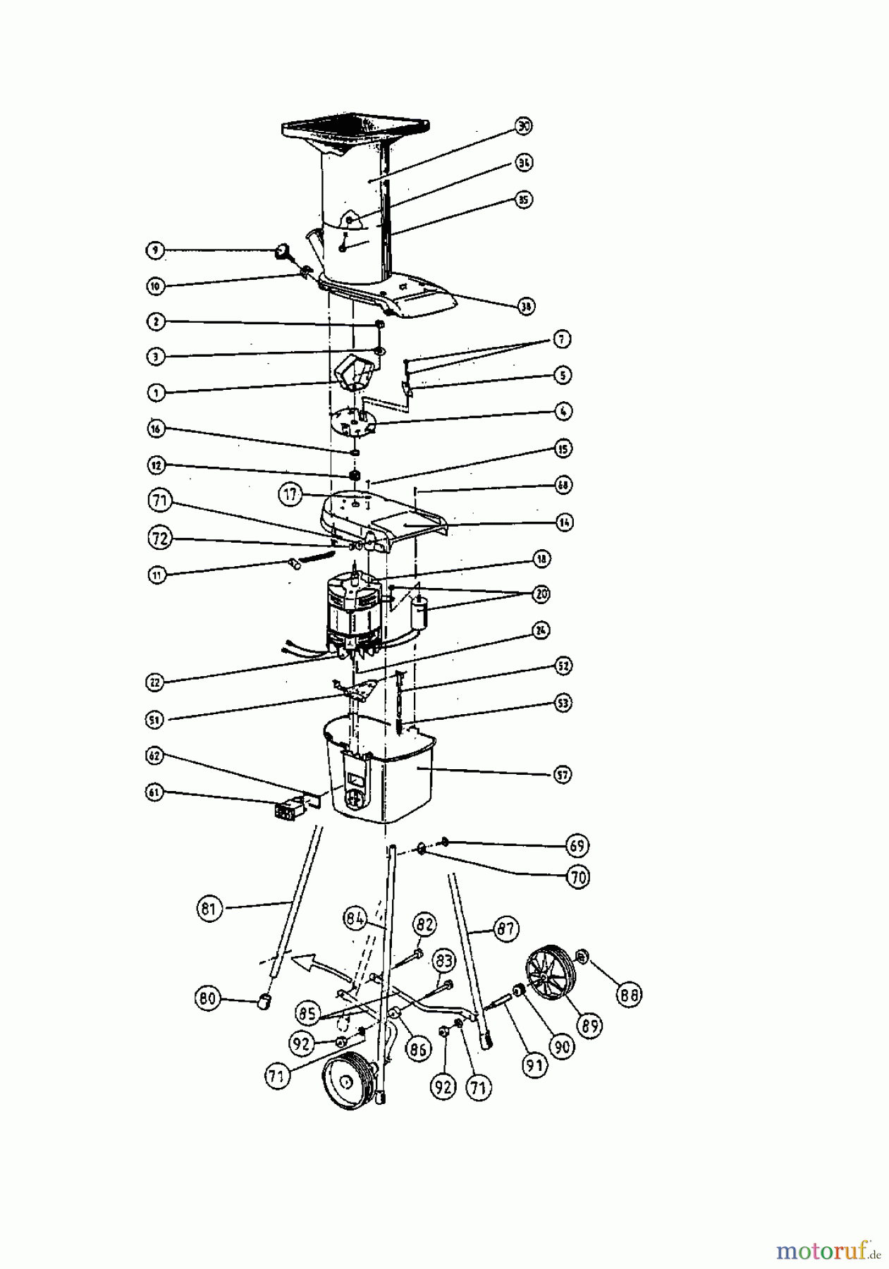  Gutbrod Häcksler GH 150 ER 24A-715G604  (1999) Grundgerät