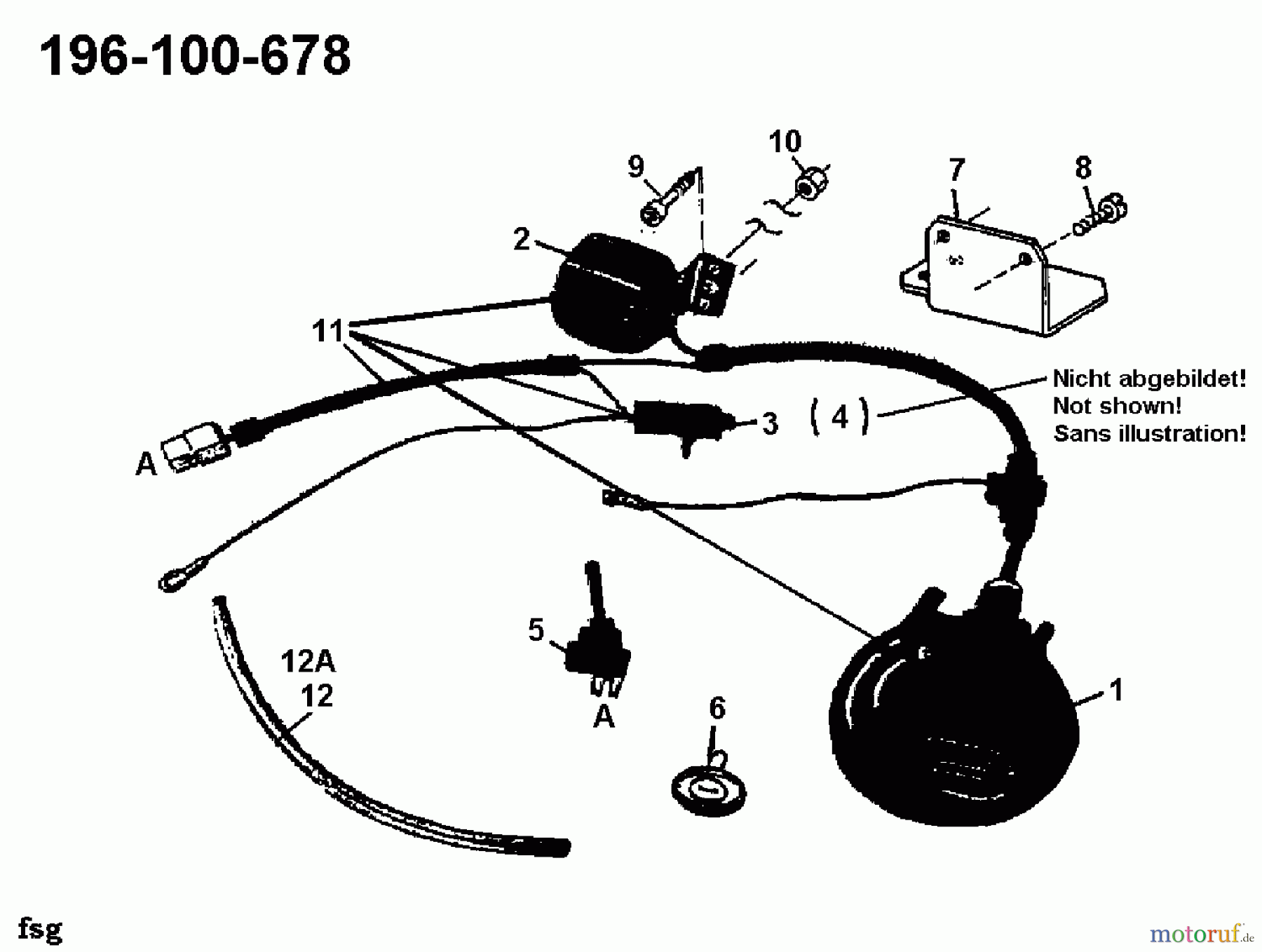  MTD Zubehör Zubehör Garten- und Rasentraktoren Füllstandsanzeige 100 - für 700 Serie Hydrostat vor 2006 196-100-678  (1998) Füllstandsanzeige