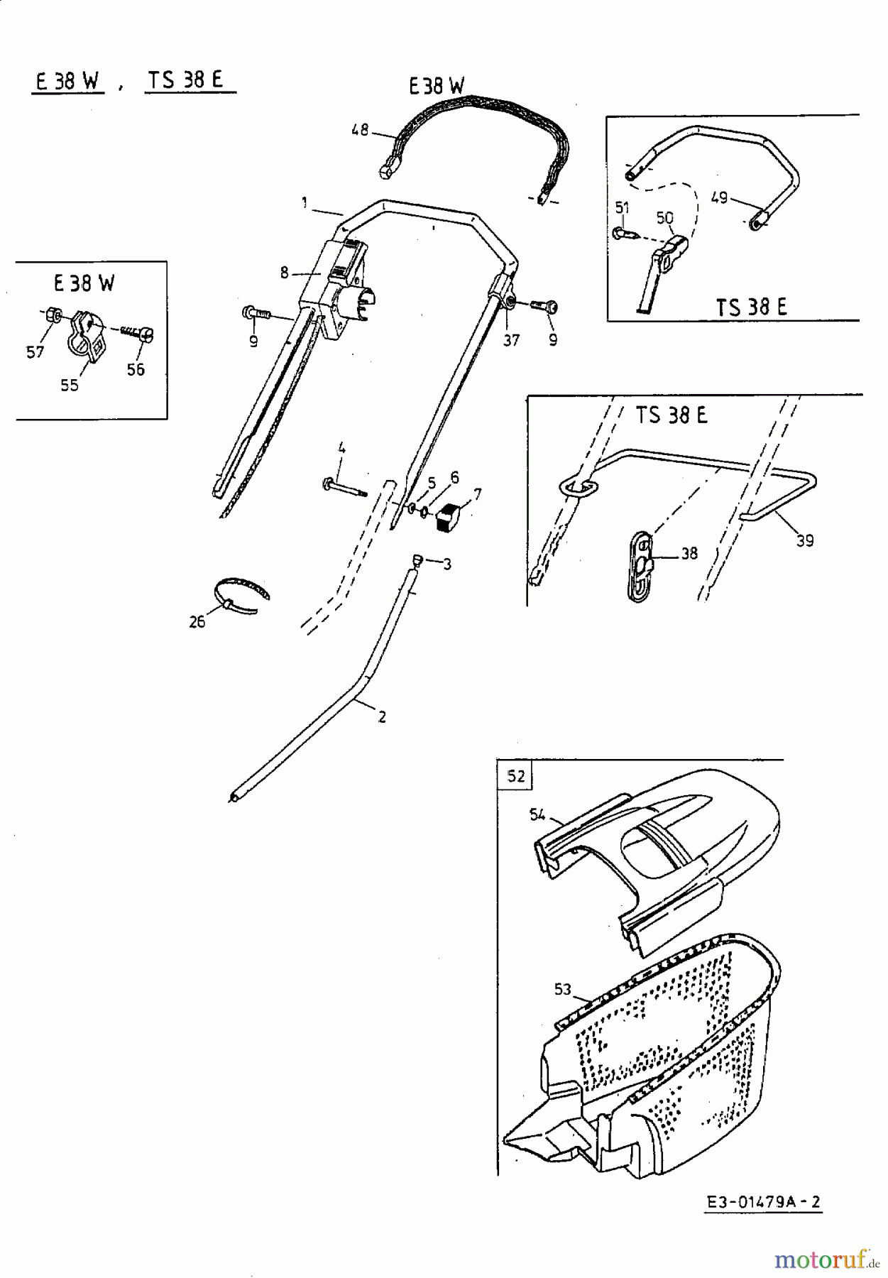  Turbo Silent Elektromäher TS 38 E 18D-G7F-667  (2001) Grundgerät