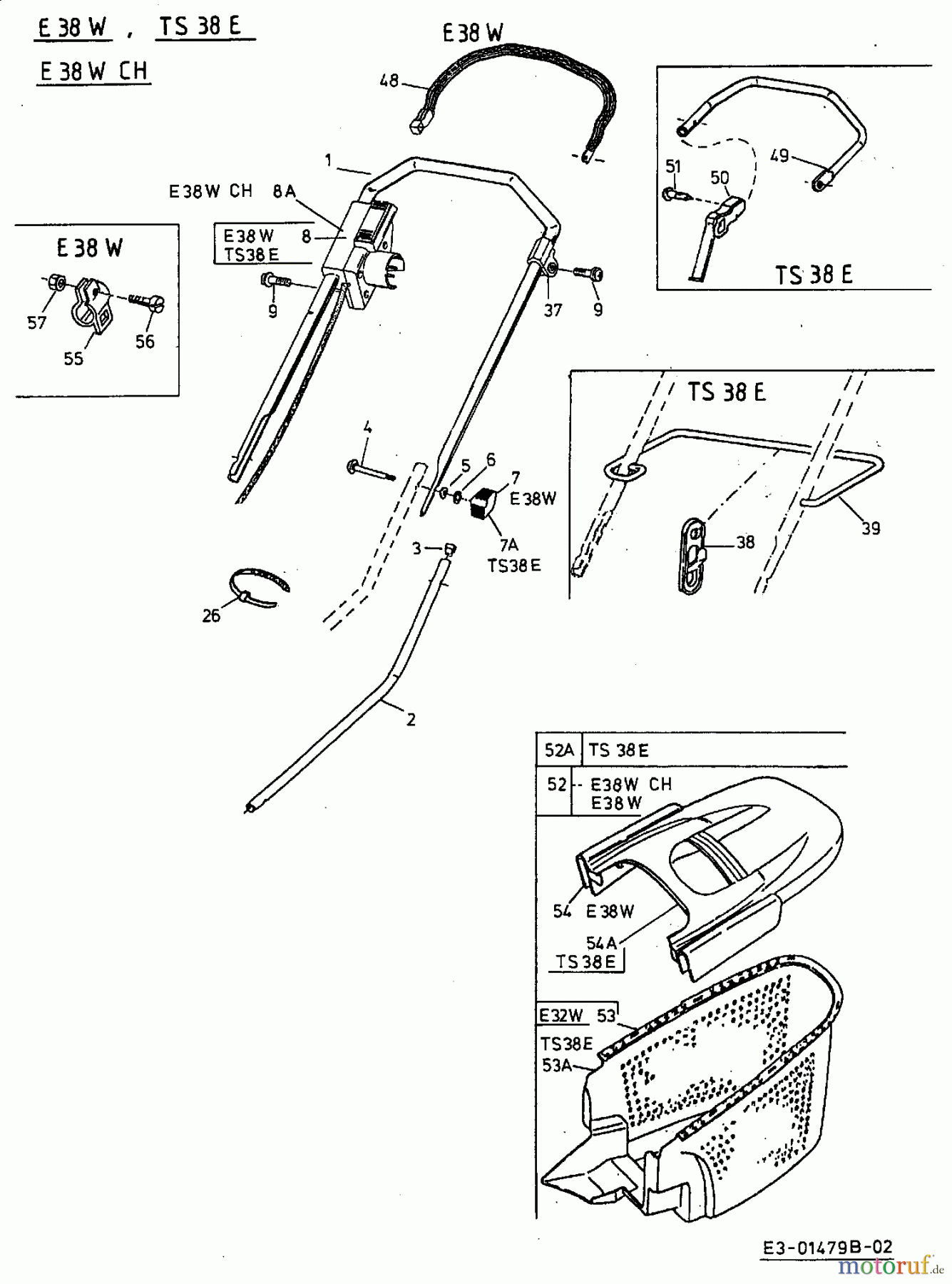  Turbo Silent Elektromäher TS 38 E 18D-G7F-667  (2002) Grundgerät