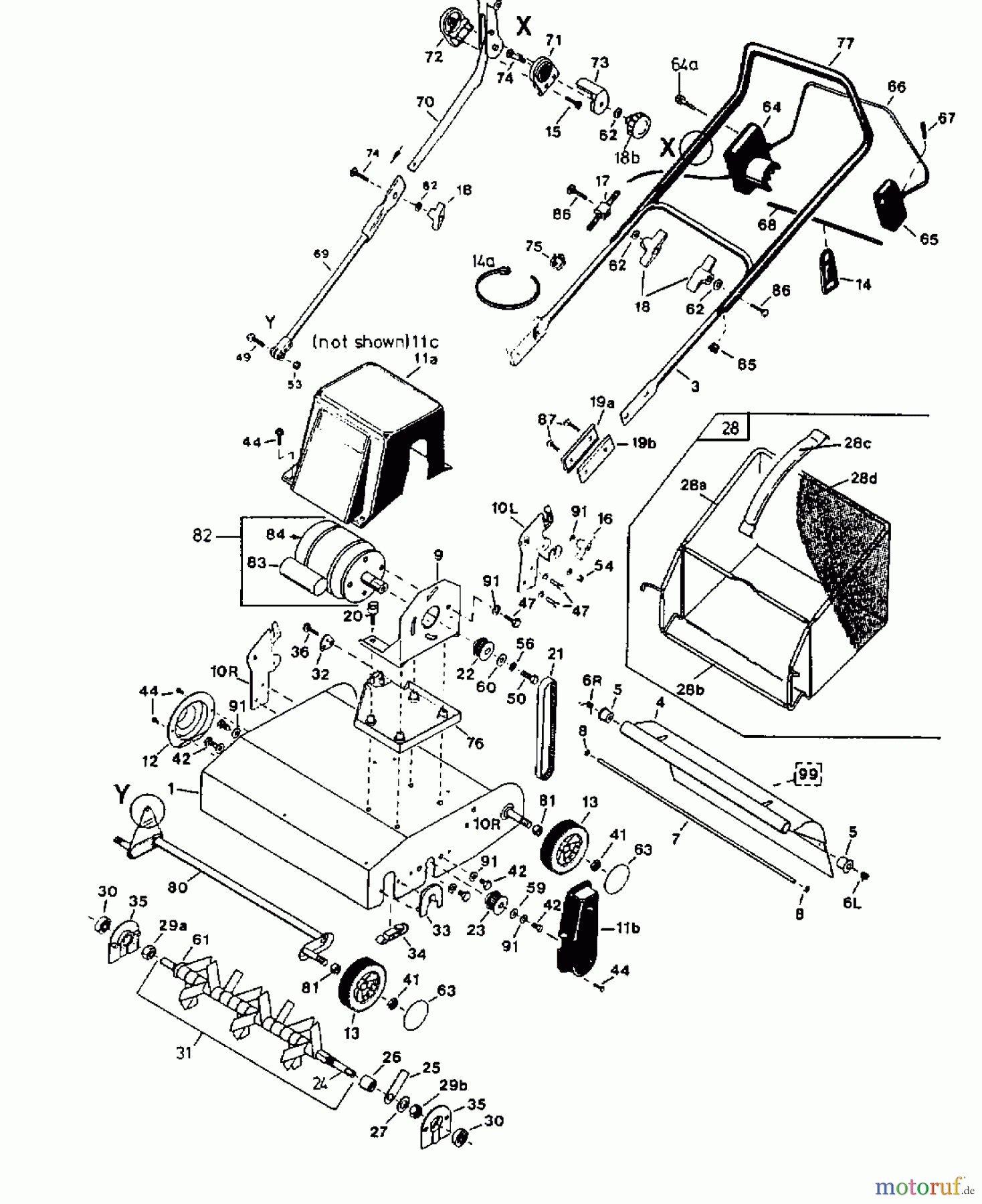 Fleurelle Elektrovertikutierer V 41 EL 16AEM0G-619 (2000) Grundgerät