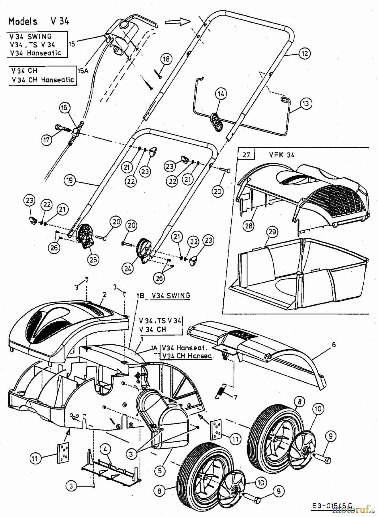 Swing Elektrovertikutierer V 34 16BEE0A-621 (2003) Grundgerät