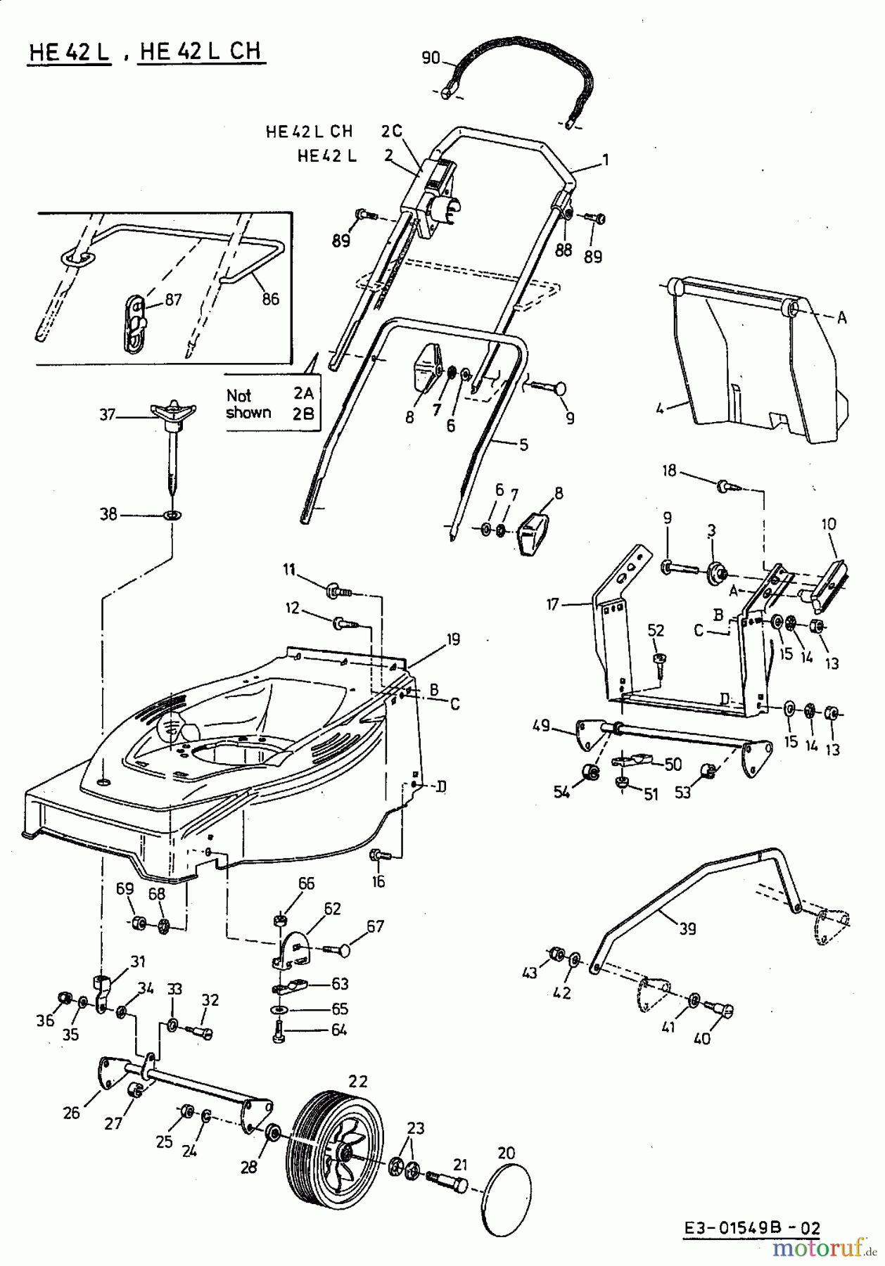  Gutbrod Elektromäher HE 42 L 18C-L8F-664  (2002) Grundgerät