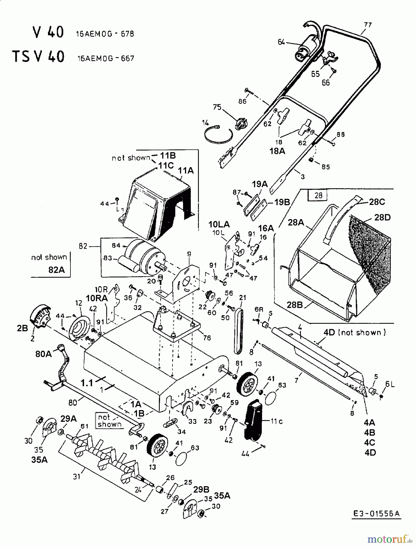 Turbo Silent Elektrovertikutierer TSV 40 E 16AEM0G-667 (2001) Grundgerät