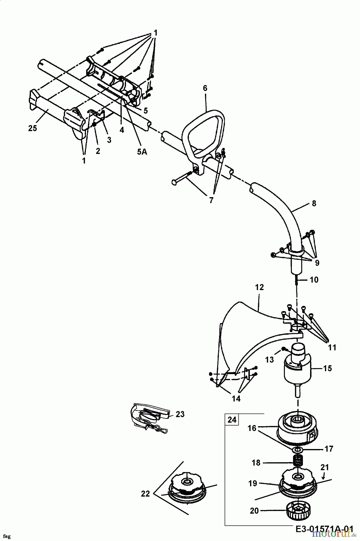 MTD Motorsensen 700 41AD700G678 (2001) Grundgerät
