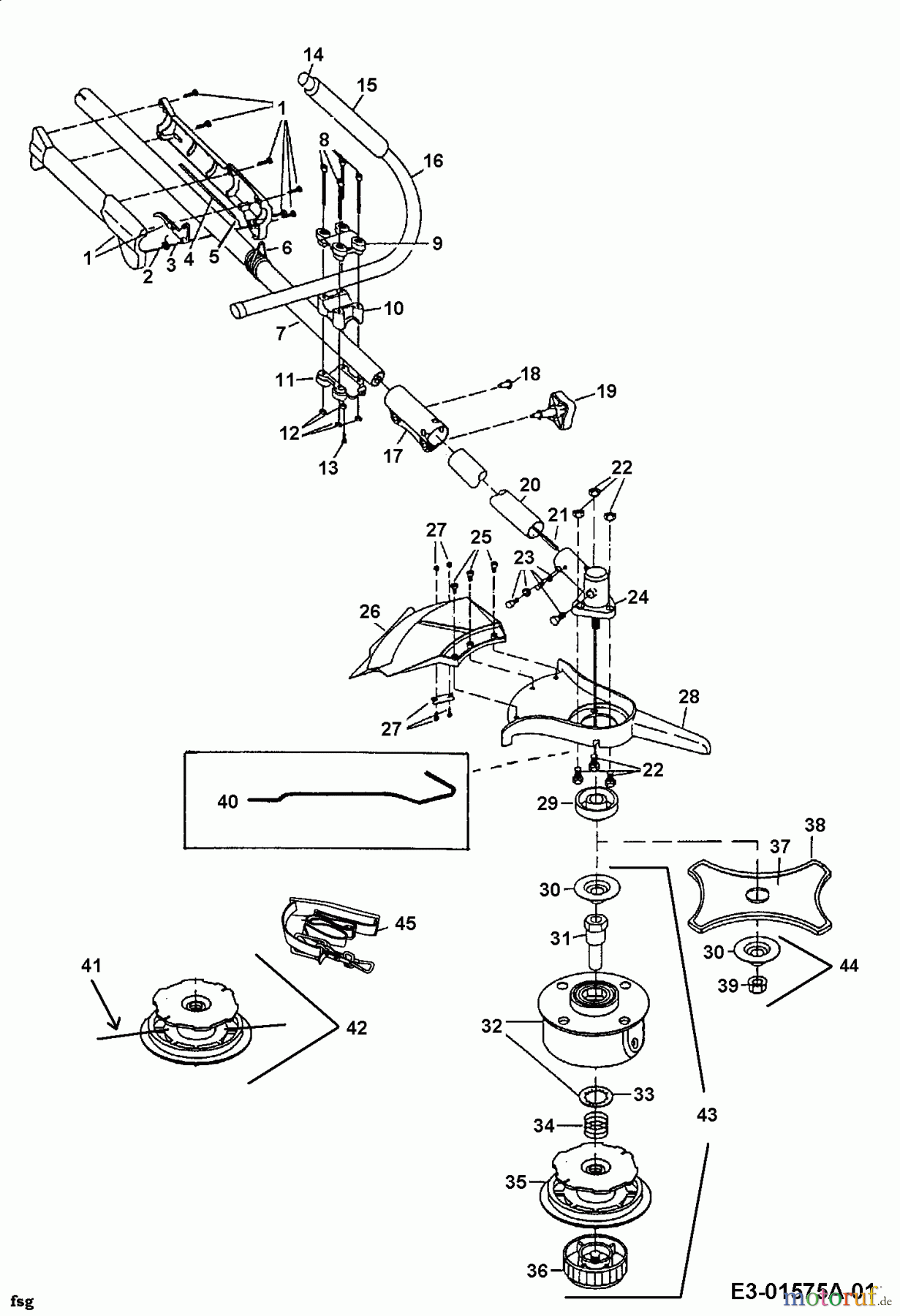  MTD Motorsensen 790 M 41AD790C678  (2002) Grundgerät
