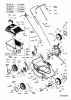Gutbrod HB 48 LS 11D-T48R690 (2004) Ersatzteile Grasfangkorb, Höhenverstellung, Räder