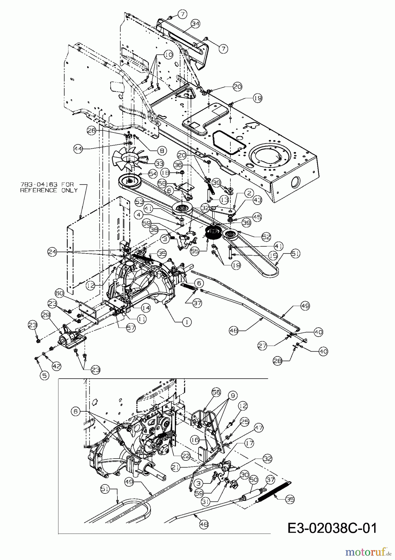 Gutbrod Rasentraktoren GLX 92 SHL-SK 13BF516I690  (2008) Fahrantrieb