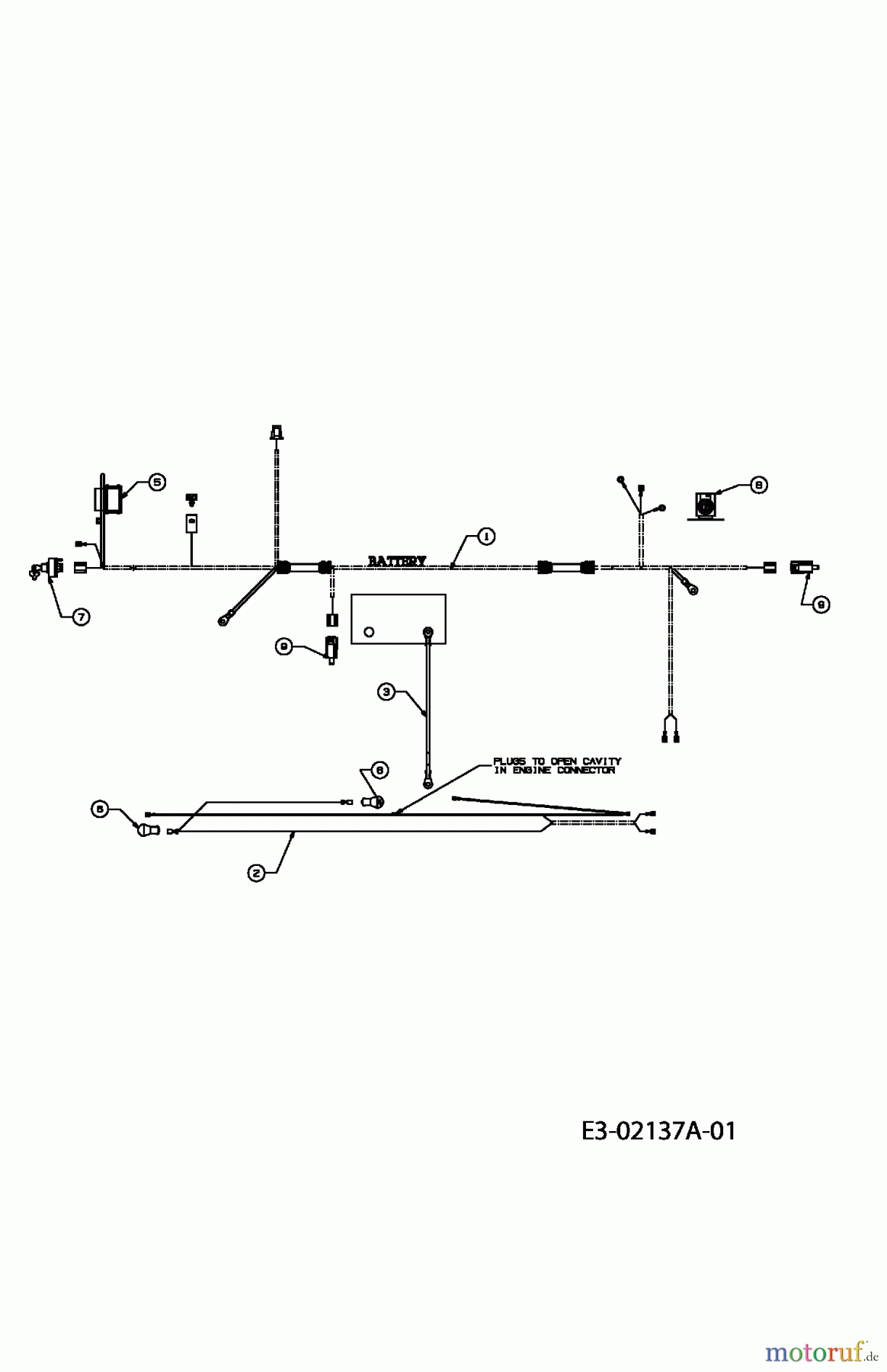 Raiffeisen Rasentraktoren RMS 414-96 T 13DA477F628 (2004) Elektroteile