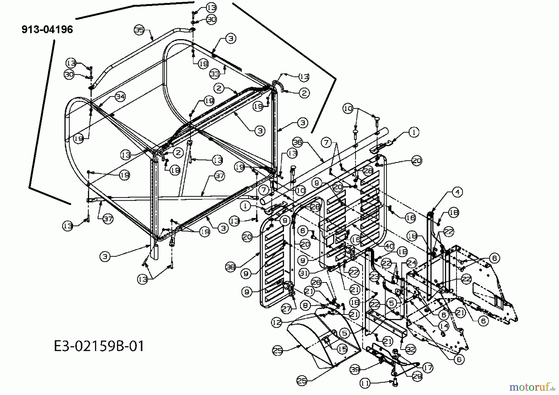 Gardens Best Rasentraktoren RH 115/76 13DH452C610 (2005) Grasfangsack