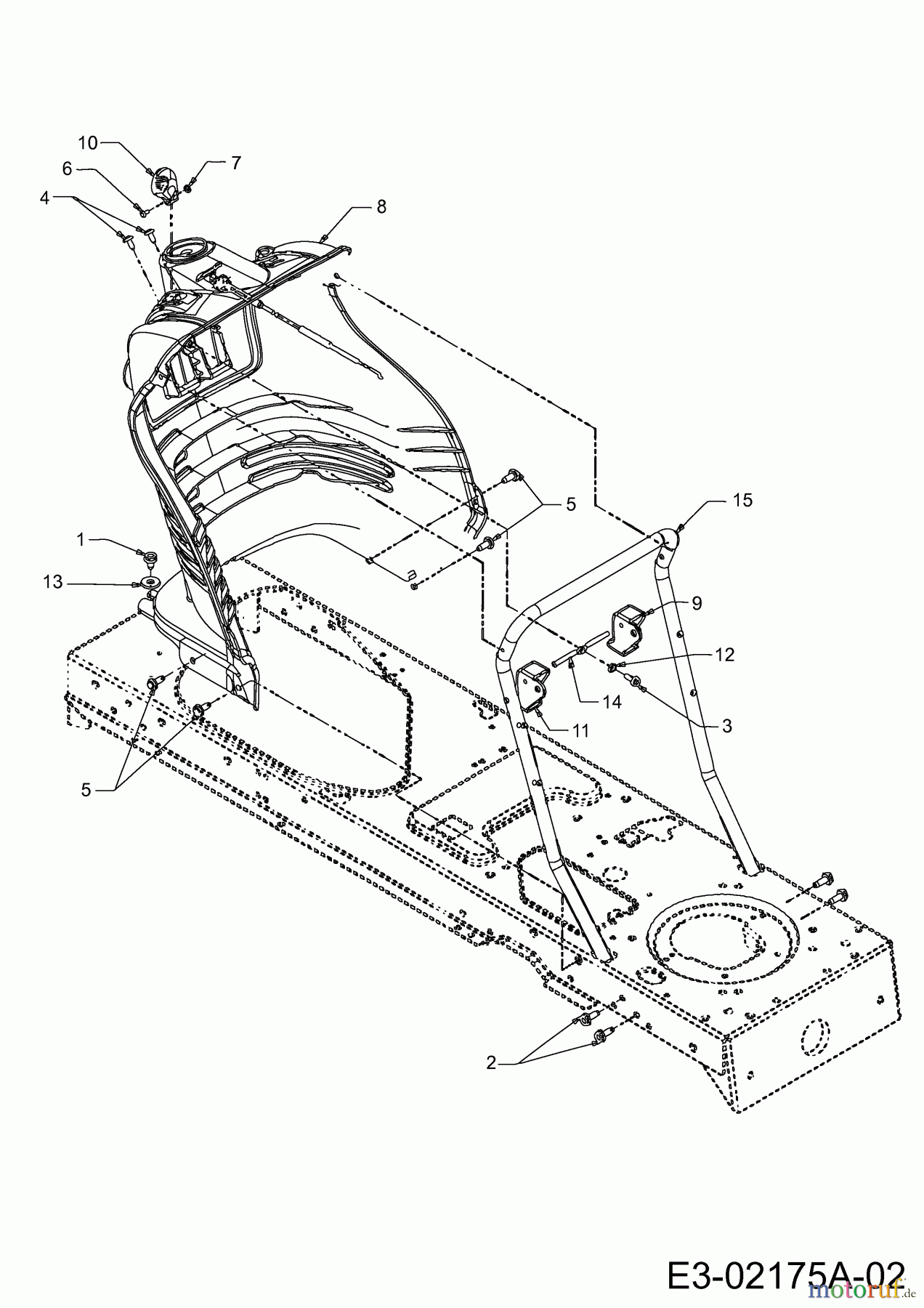  Yard-Man Rasentraktoren AG 6145 13AP604G643  (2000) Armaturenbrett