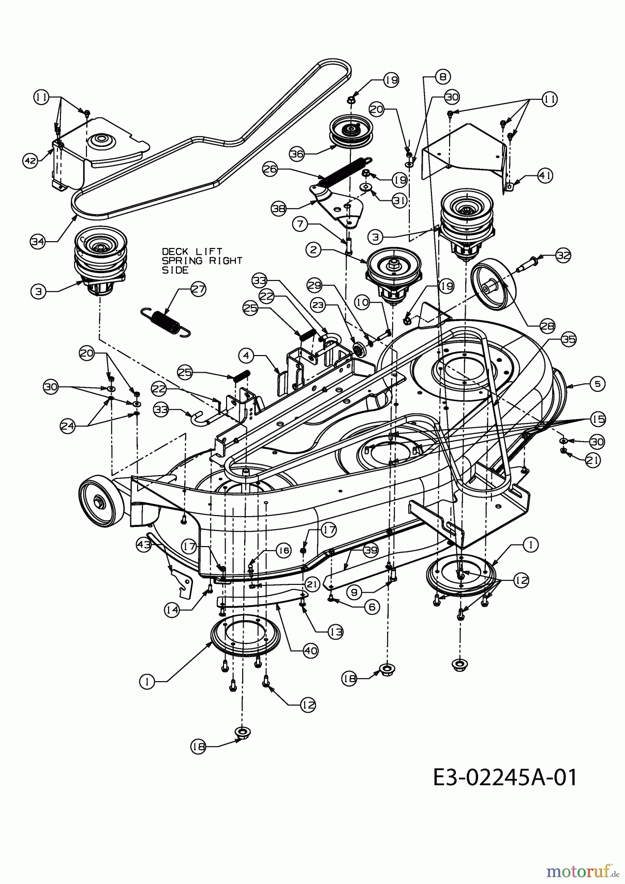 Gutbrod Rasentraktoren GLX 117 SAL 13AU606H690 (2003) Mähwerk H (46