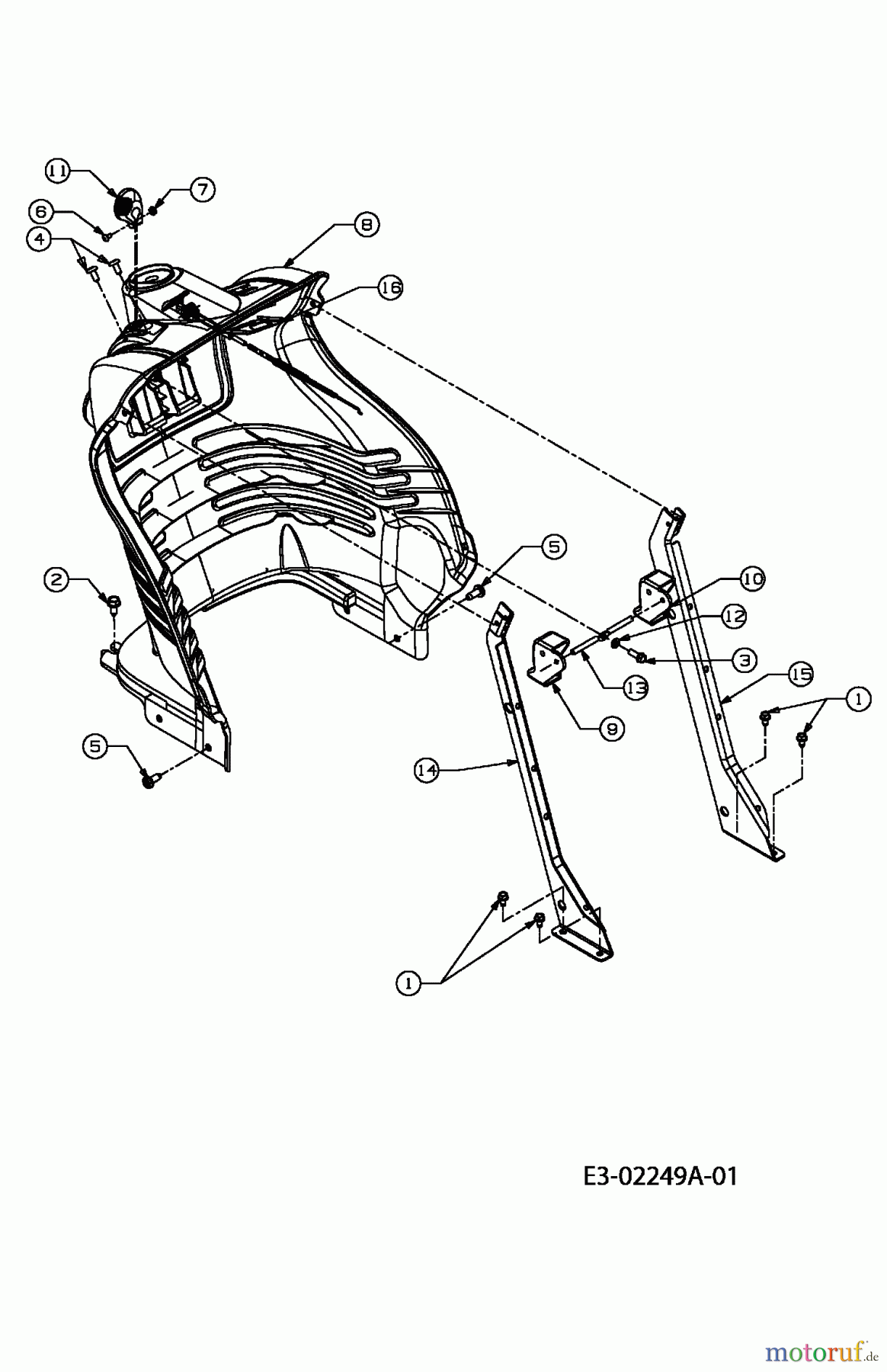  Yard-Man Rasentraktoren AH 6200 13AU604H643  (2004) Armaturenbrett